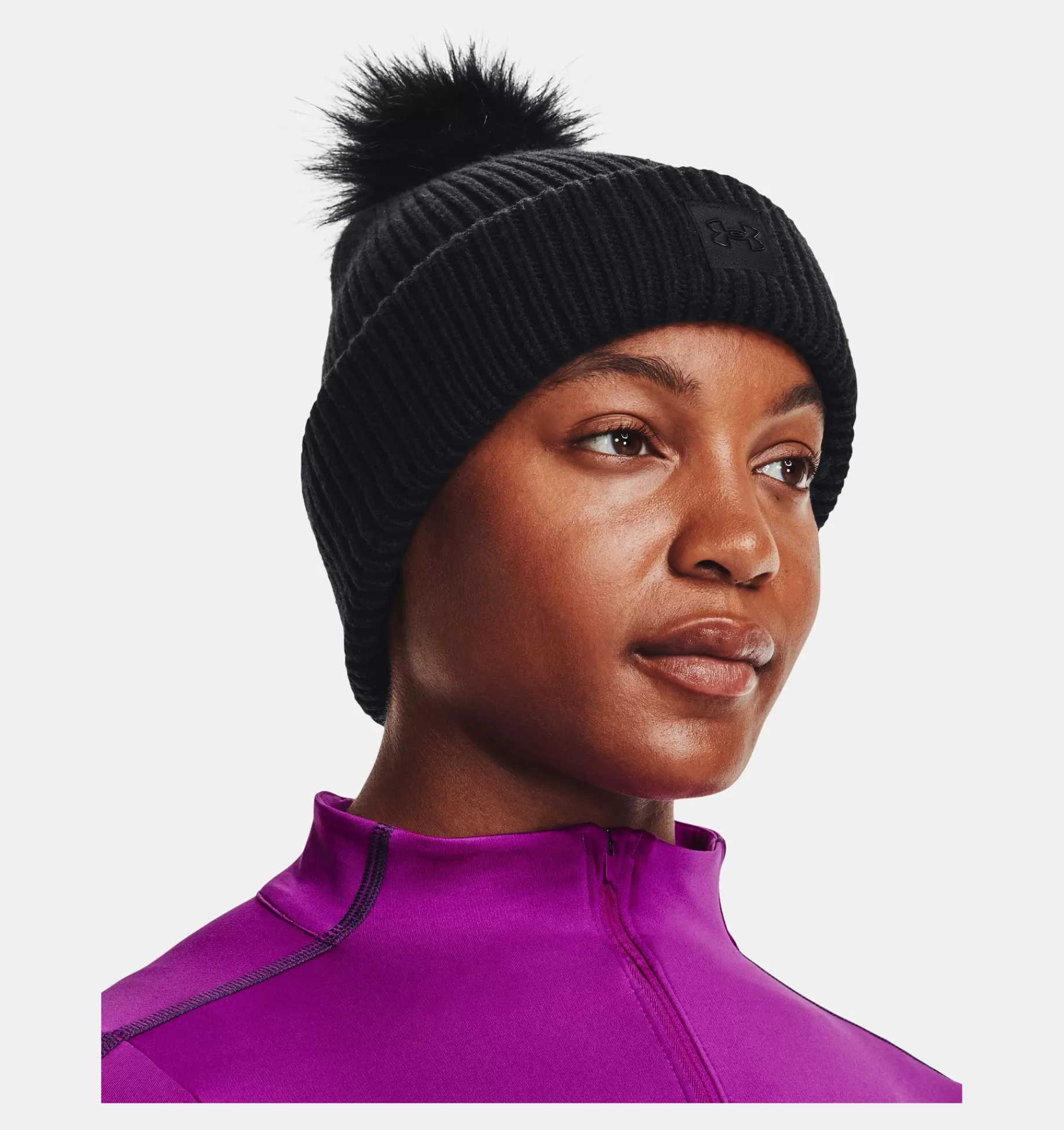 Femmes Under Armour Chapeaux<Bonnet Uahalftimeribbedpom Pour Femme