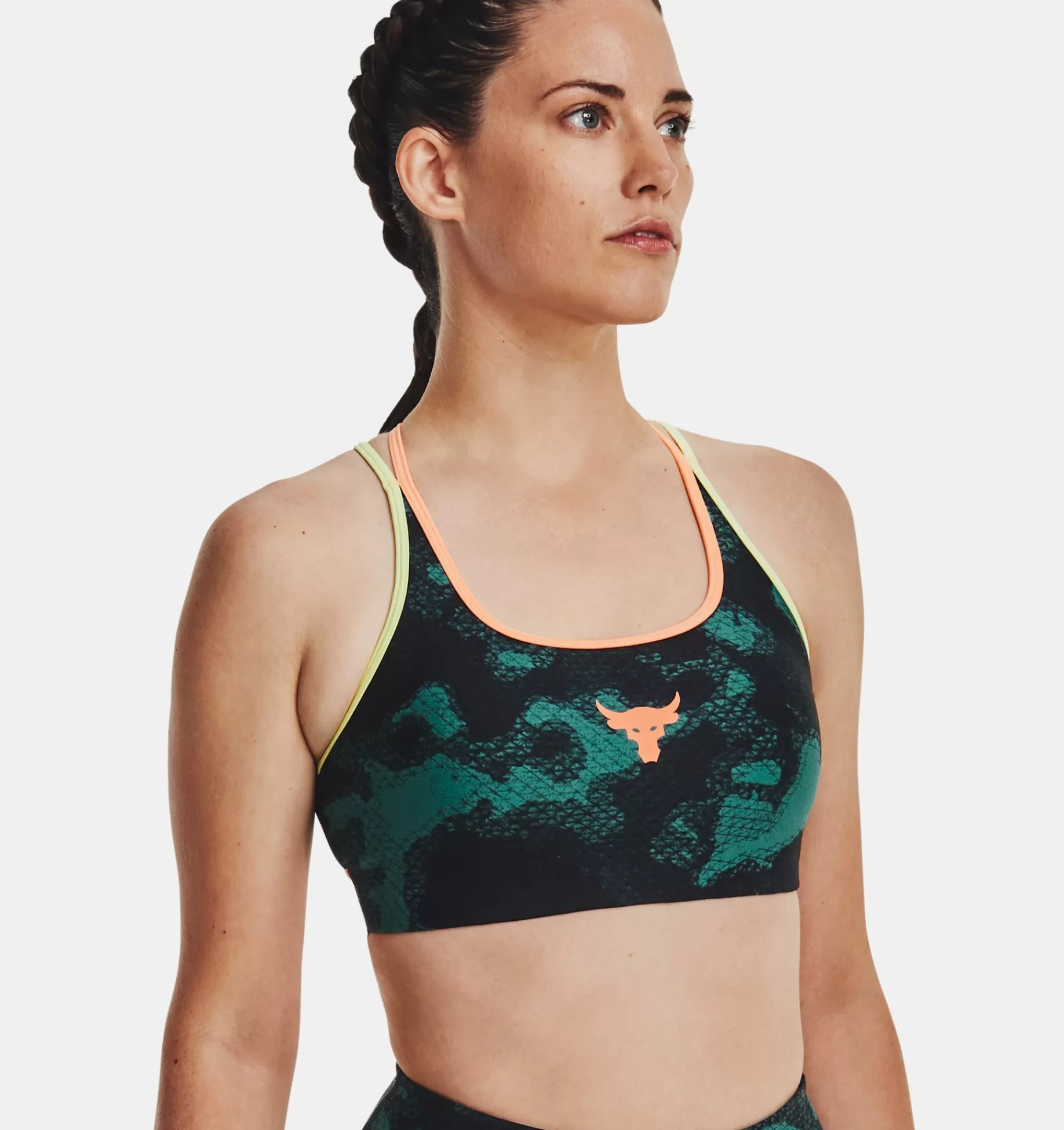 Femmes Under Armour Soutiens-Gorge De Sport<Brassiere De Sport A Dos Croise Et Imprime Project Rock Family Pour Femme