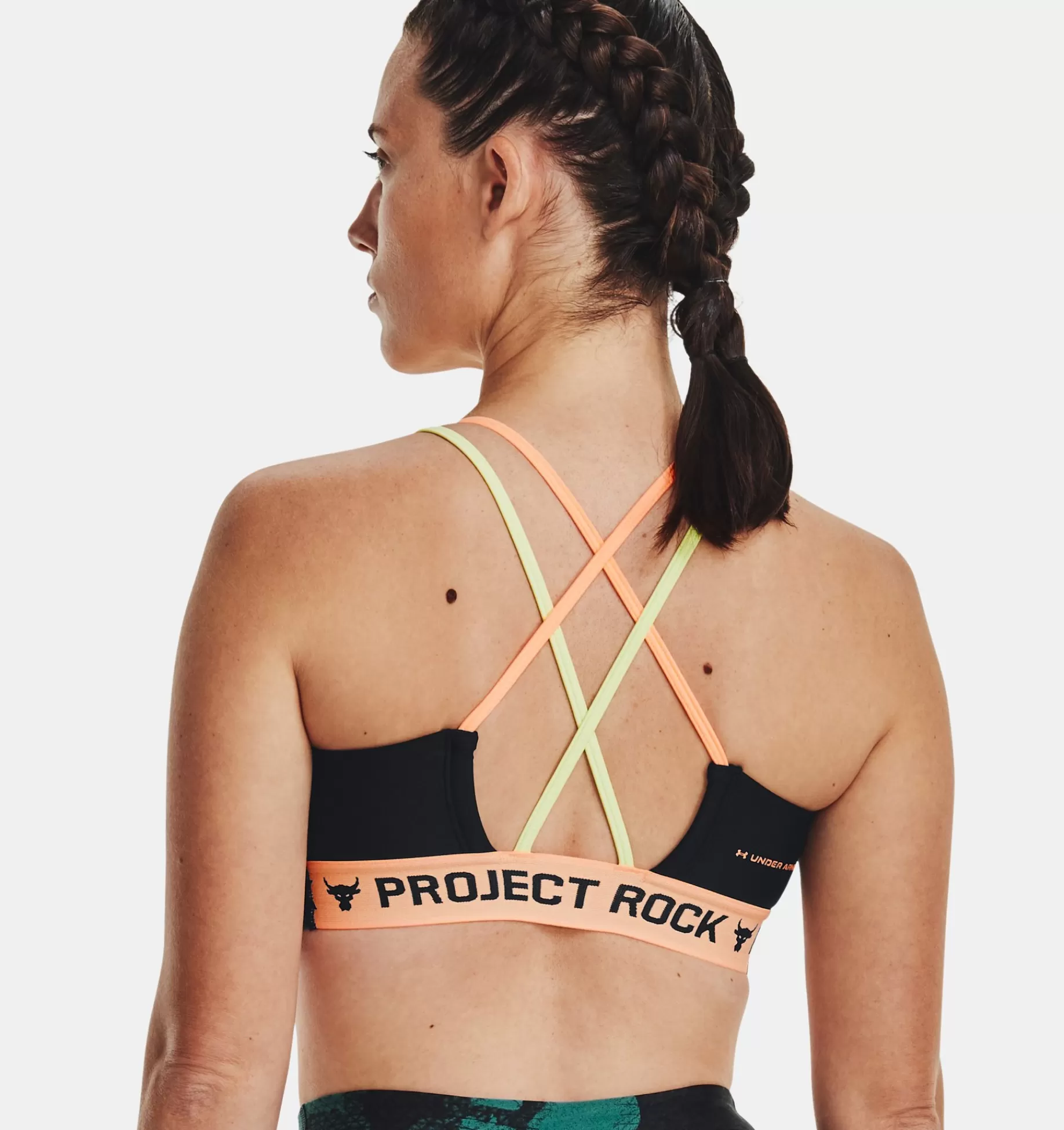 Femmes Under Armour Soutiens-Gorge De Sport<Brassiere De Sport A Dos Croise Et Imprime Project Rock Family Pour Femme