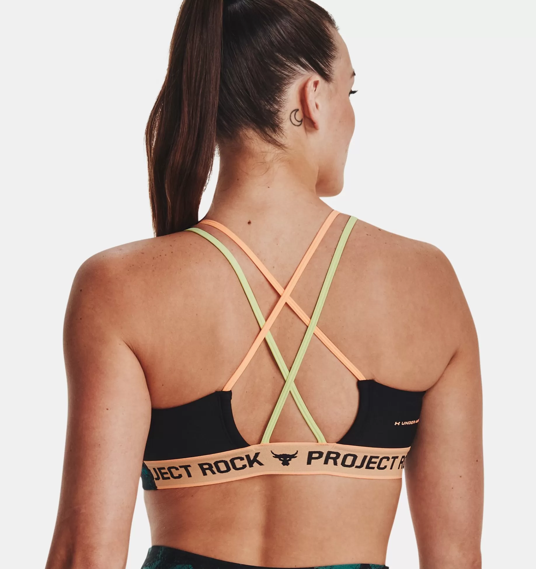 Femmes Under Armour Soutiens-Gorge De Sport<Brassiere De Sport A Dos Croise Et Imprime Project Rock Family Pour Femme