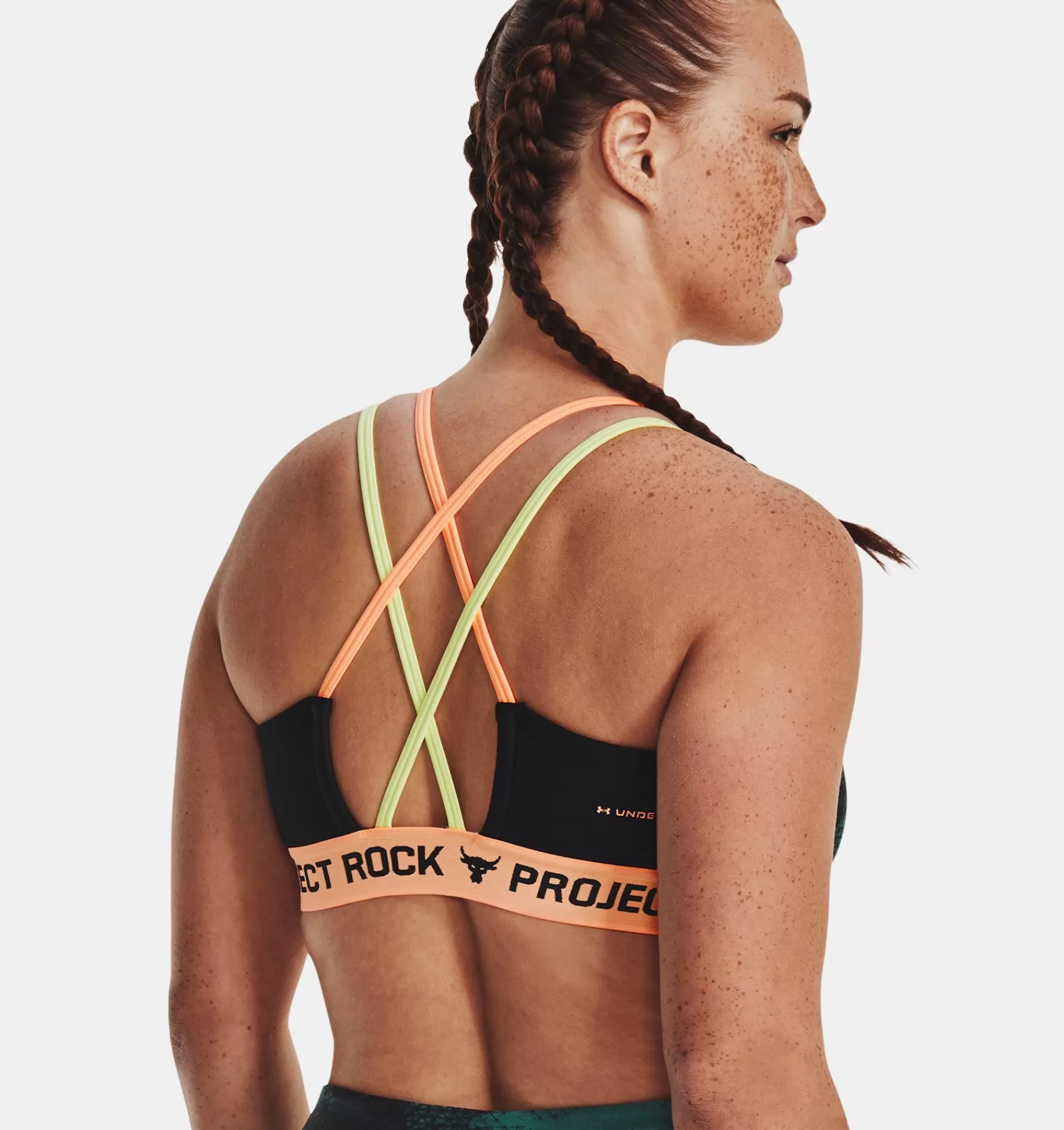 Femmes Under Armour Soutiens-Gorge De Sport<Brassiere De Sport A Dos Croise Et Imprime Project Rock Family Pour Femme