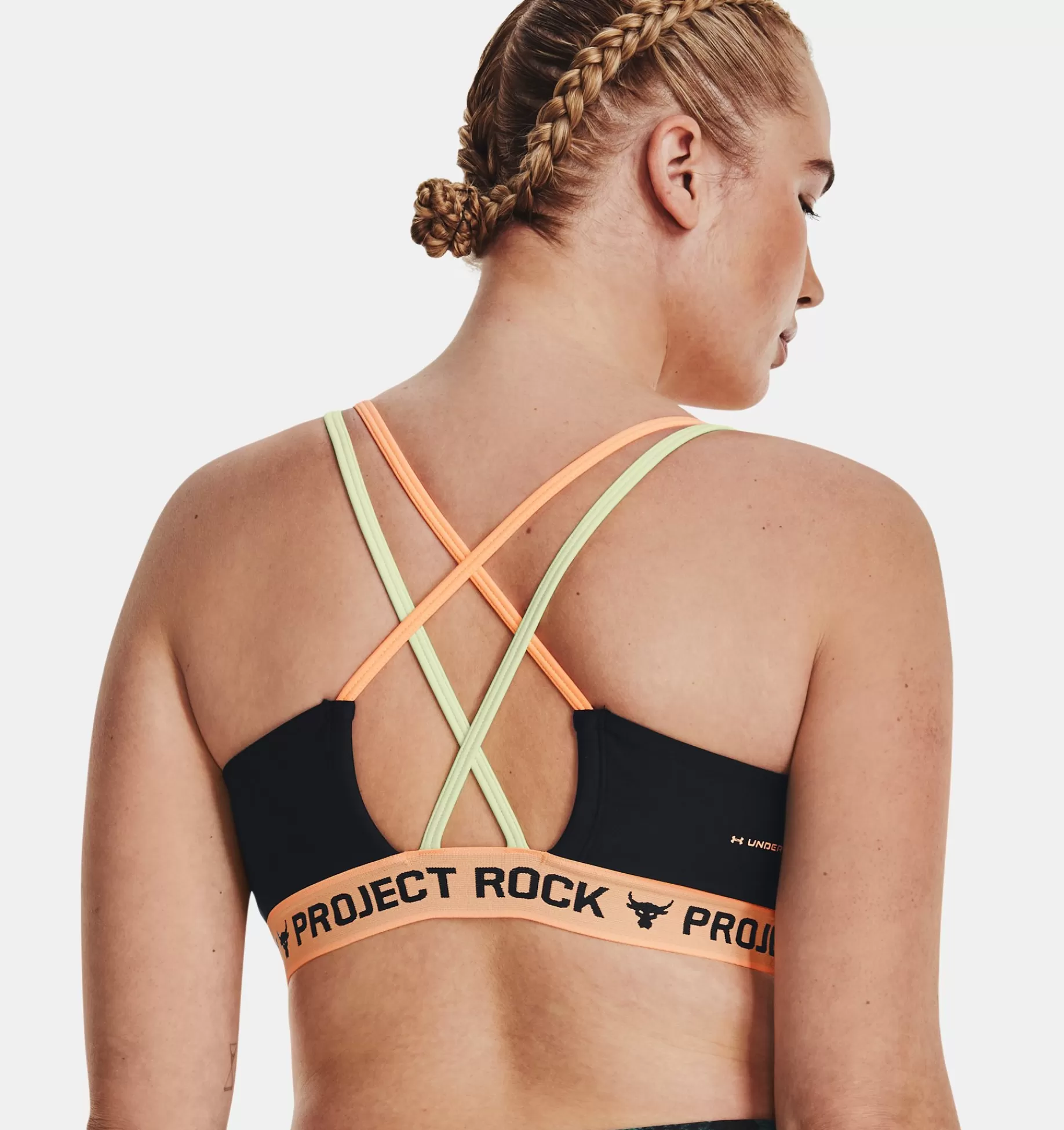 Femmes Under Armour Soutiens-Gorge De Sport<Brassiere De Sport A Dos Croise Et Imprime Project Rock Family Pour Femme