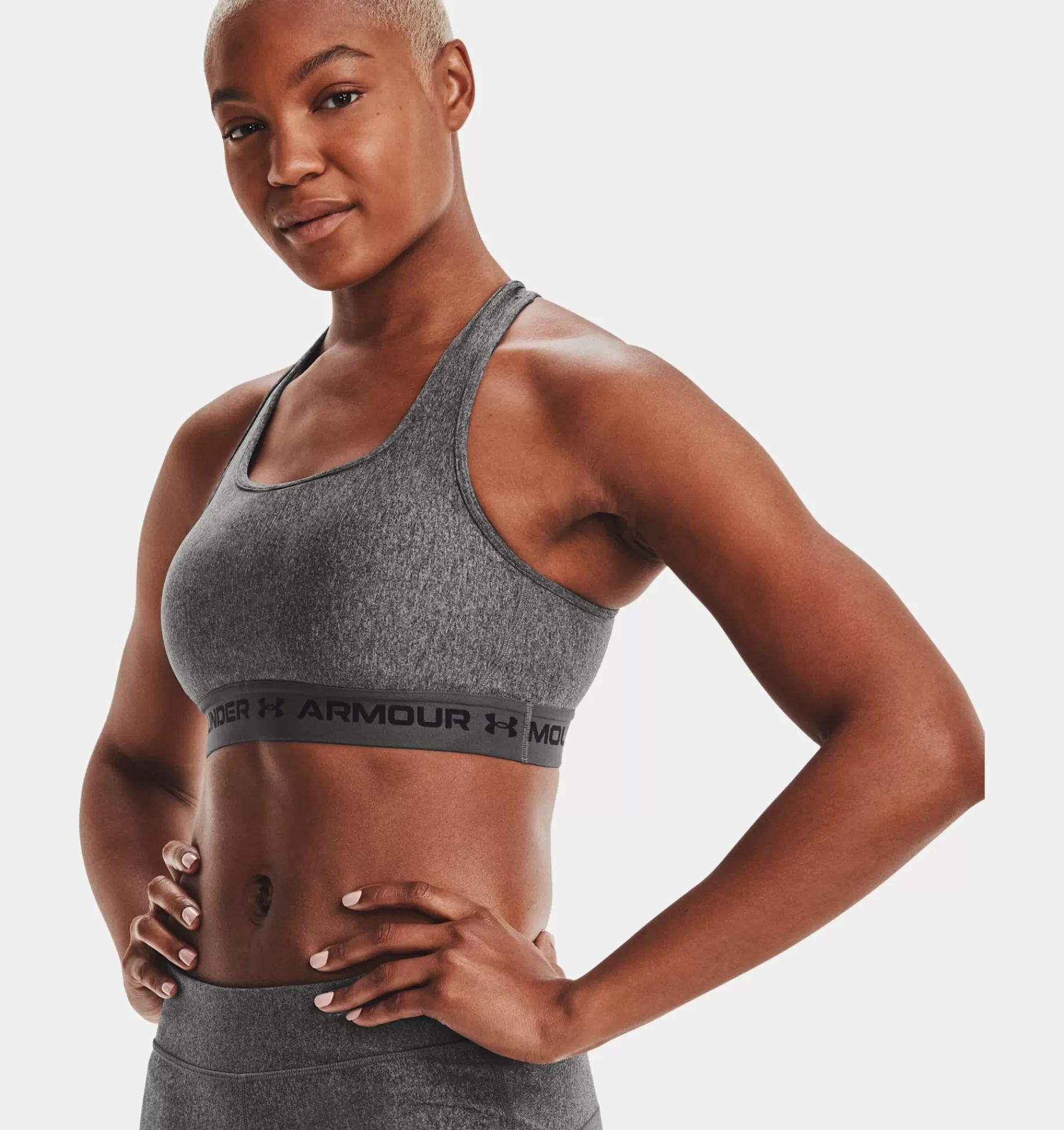 Femmes Under Armour Soutiens-Gorge De Sport<Brassiere De Sport A Dos Croise Et Maintien Modere Armour® Heather Pour Femme