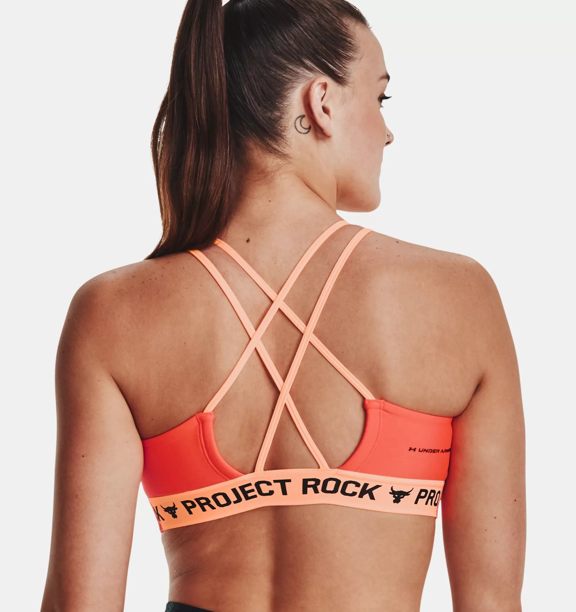 Femmes Under Armour Soutiens-Gorge De Sport<Brassiere De Sport A Dos Croise Project Rock Family Pour Femme