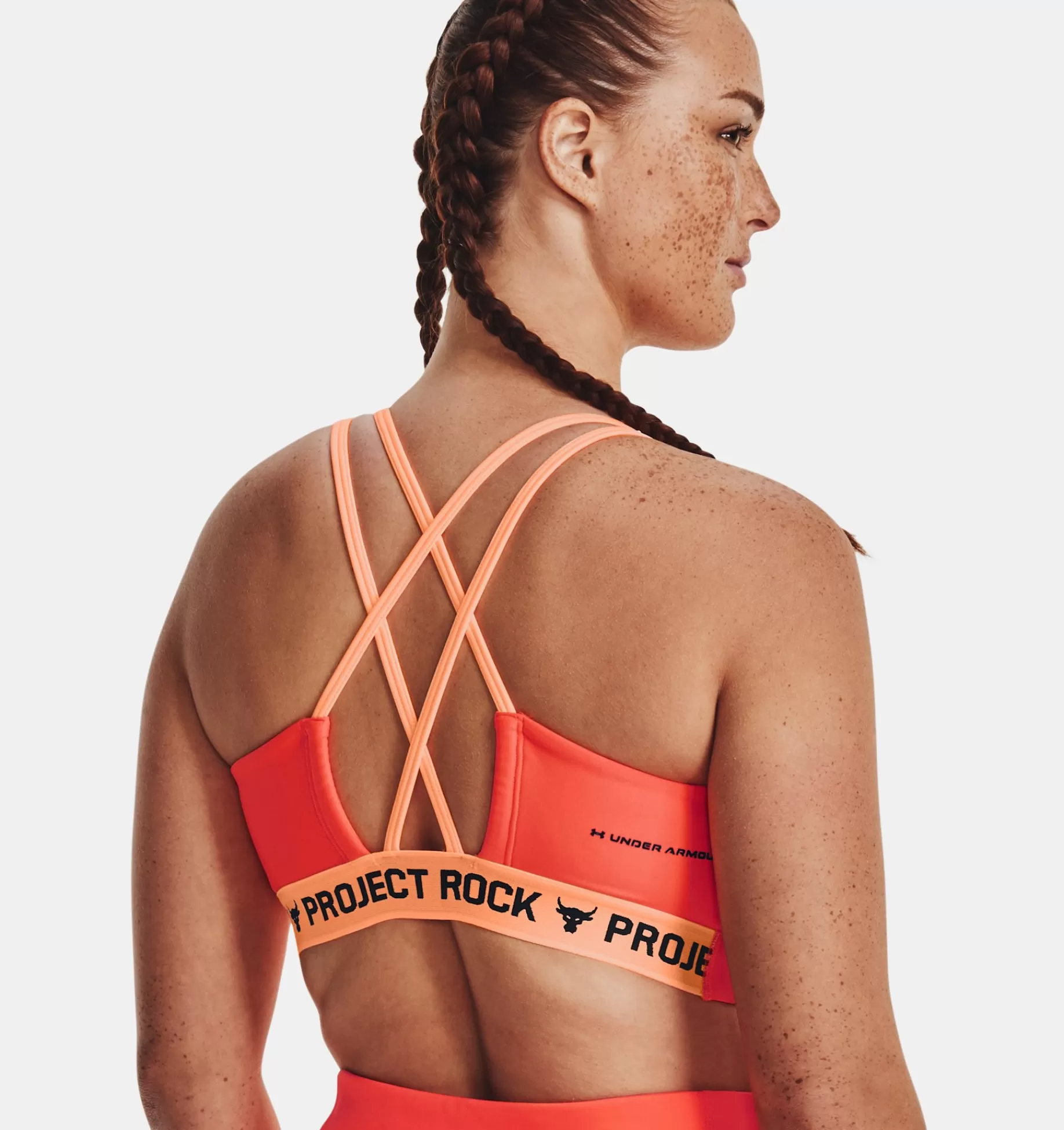 Femmes Under Armour Soutiens-Gorge De Sport<Brassiere De Sport A Dos Croise Project Rock Family Pour Femme