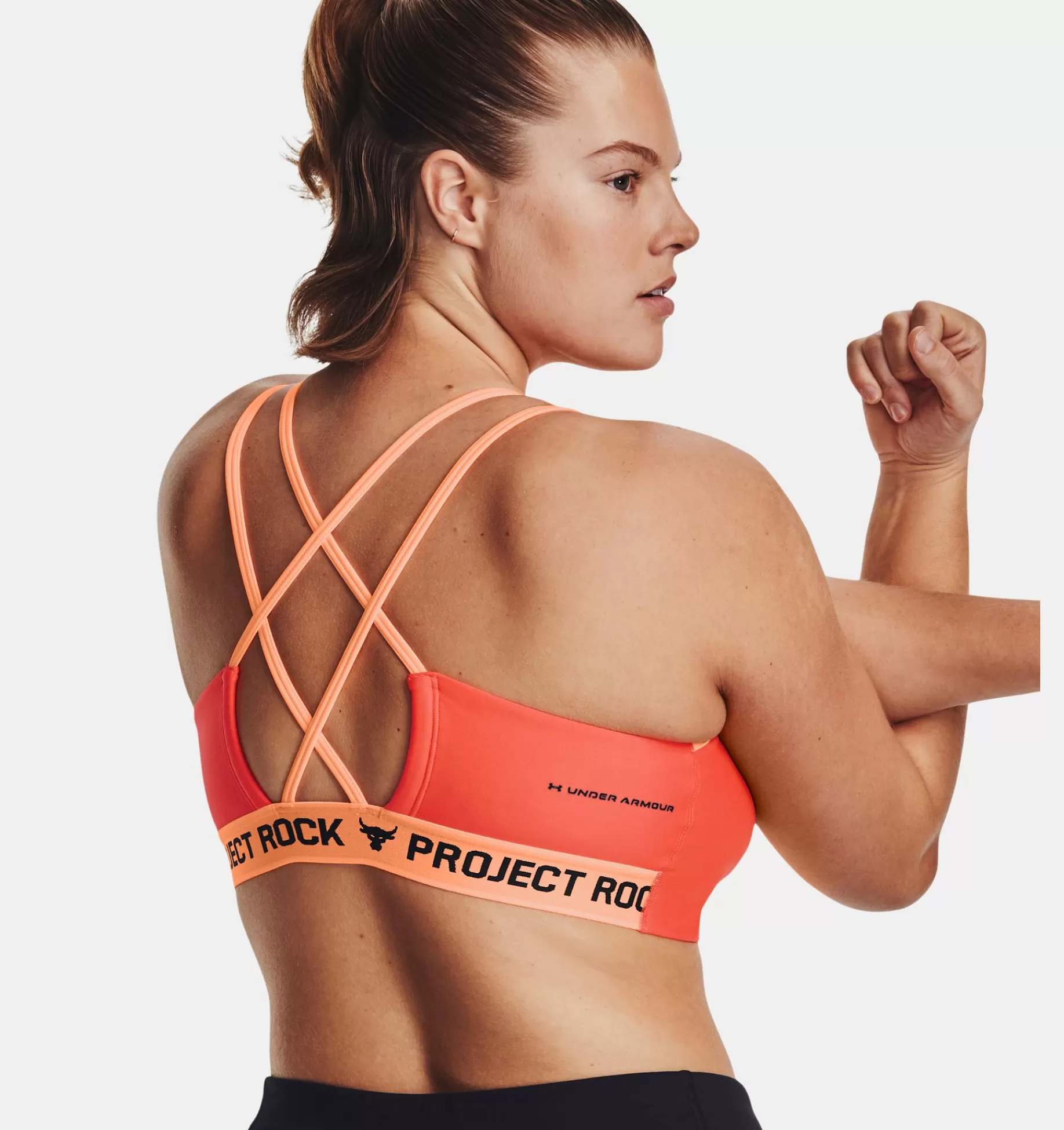 Femmes Under Armour Soutiens-Gorge De Sport<Brassiere De Sport A Dos Croise Project Rock Family Pour Femme