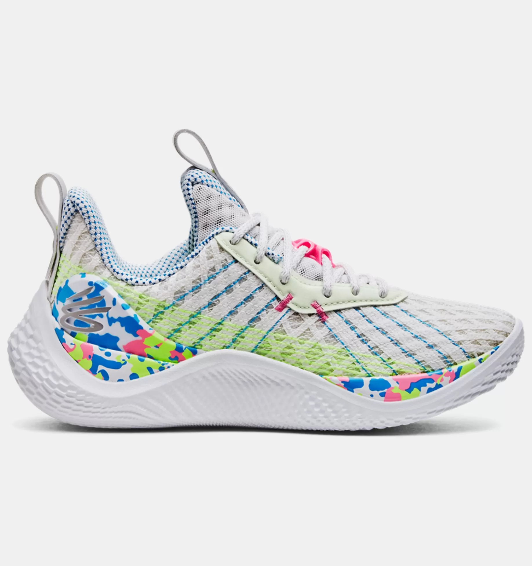 Filles Under Armour Chaussures<Chaussure De Basket Grade School Curry Flow10 Splash Party