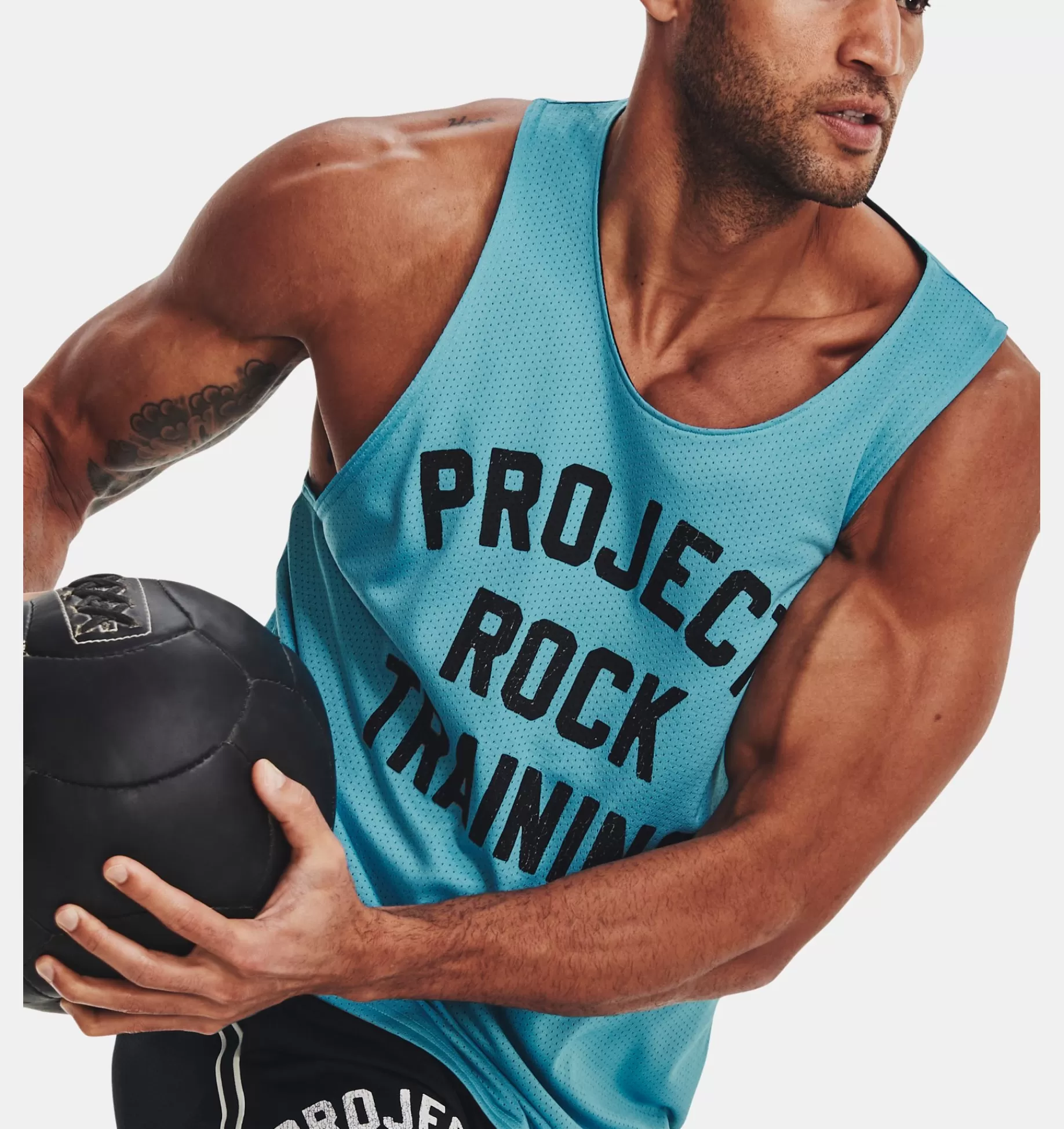 Hommes Under Armour Hauts<Debardeur En Mesh Project Rock Reversible Pour Homme