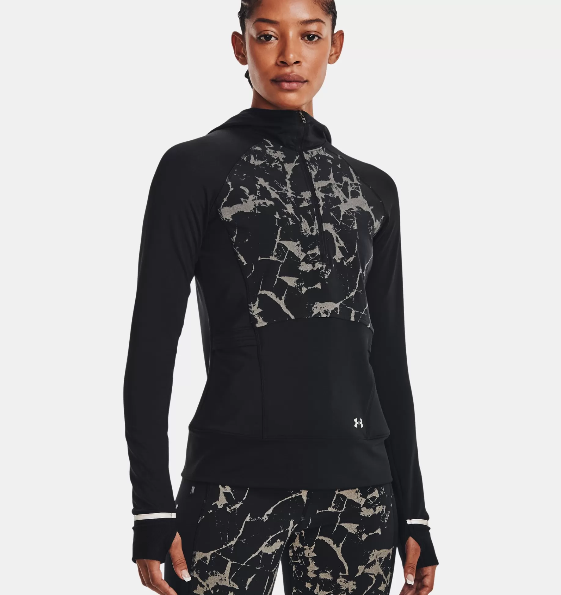 Femmes Under Armour Hauts<Haut A Capuche ½Zip Ua Outrun The Cold Pour Femmes