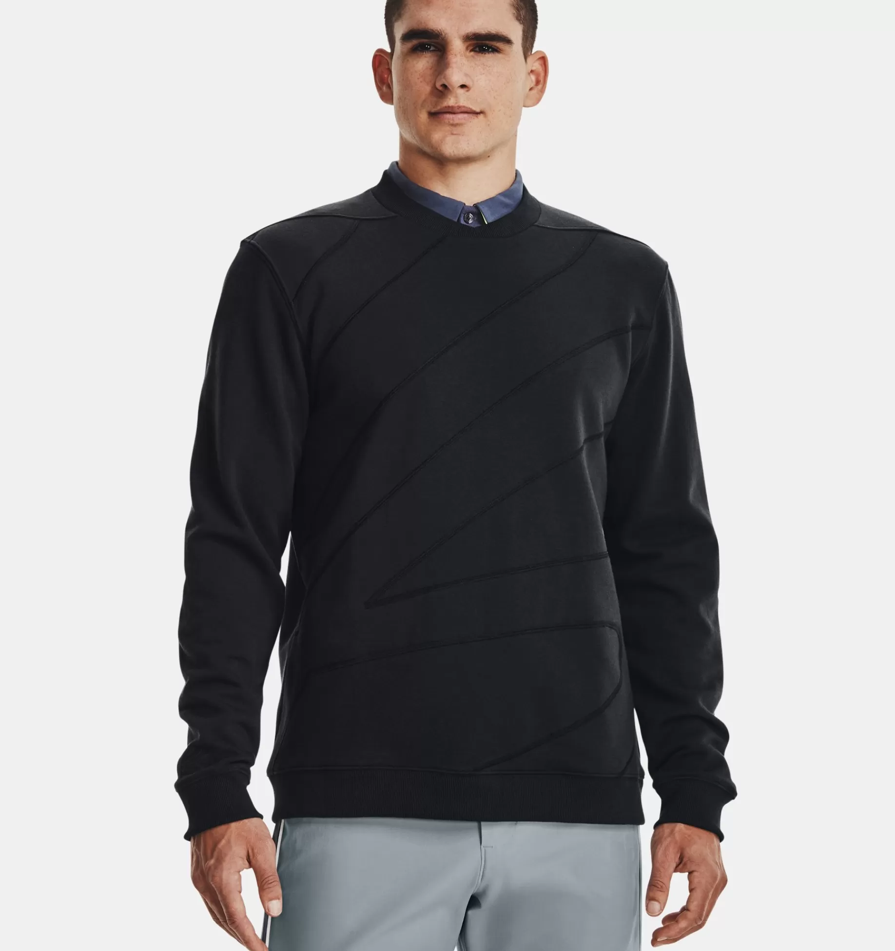 Hommes Under Armour Hauts<Haut A Col Ras Du Cou Et Manches Longues Curry Pour Homme