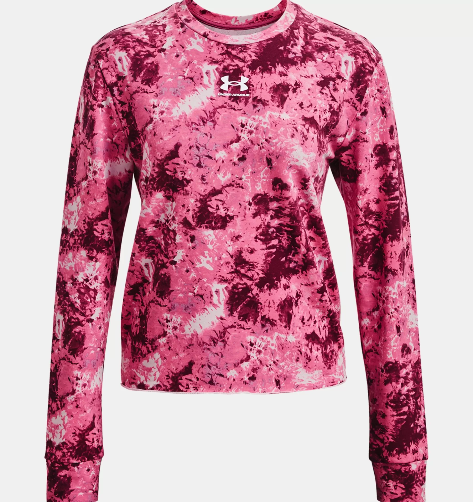 Femmes Under Armour Hauts<Haut A Col Ras Du Cou Imprime Uarival Terry Pour Femmes
