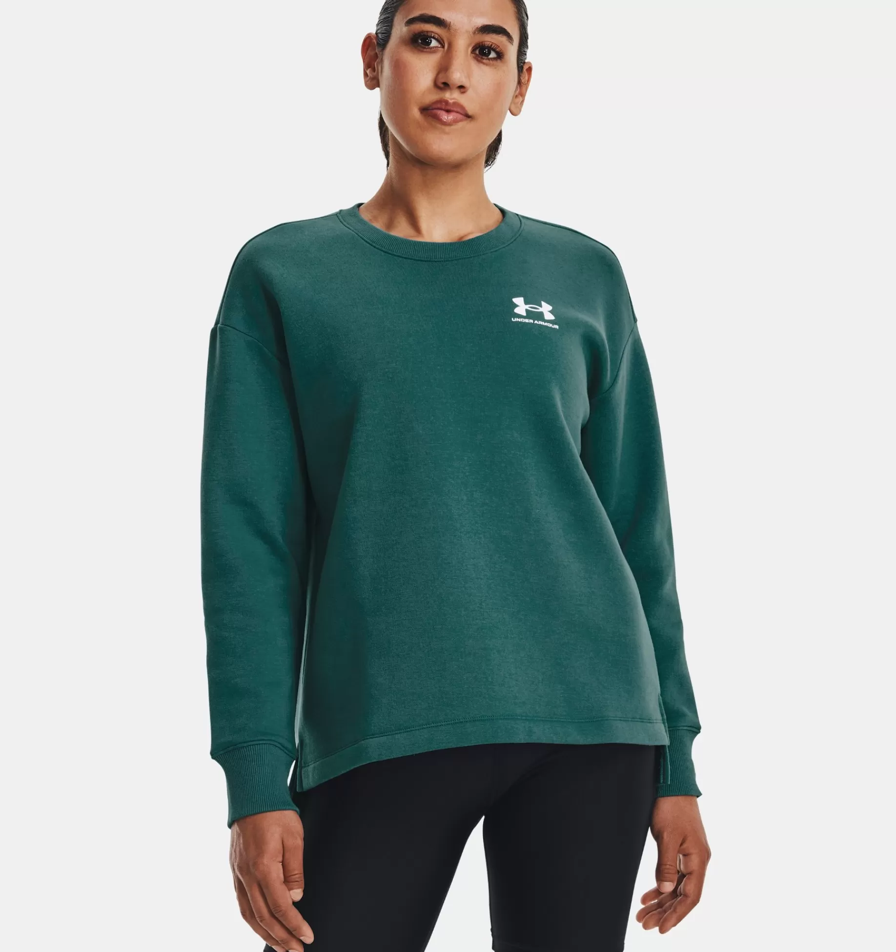 Femmes Under Armour Hauts<Haut A Col Ras Du Cou Oversize Ua Rival Fleece Pour Femme