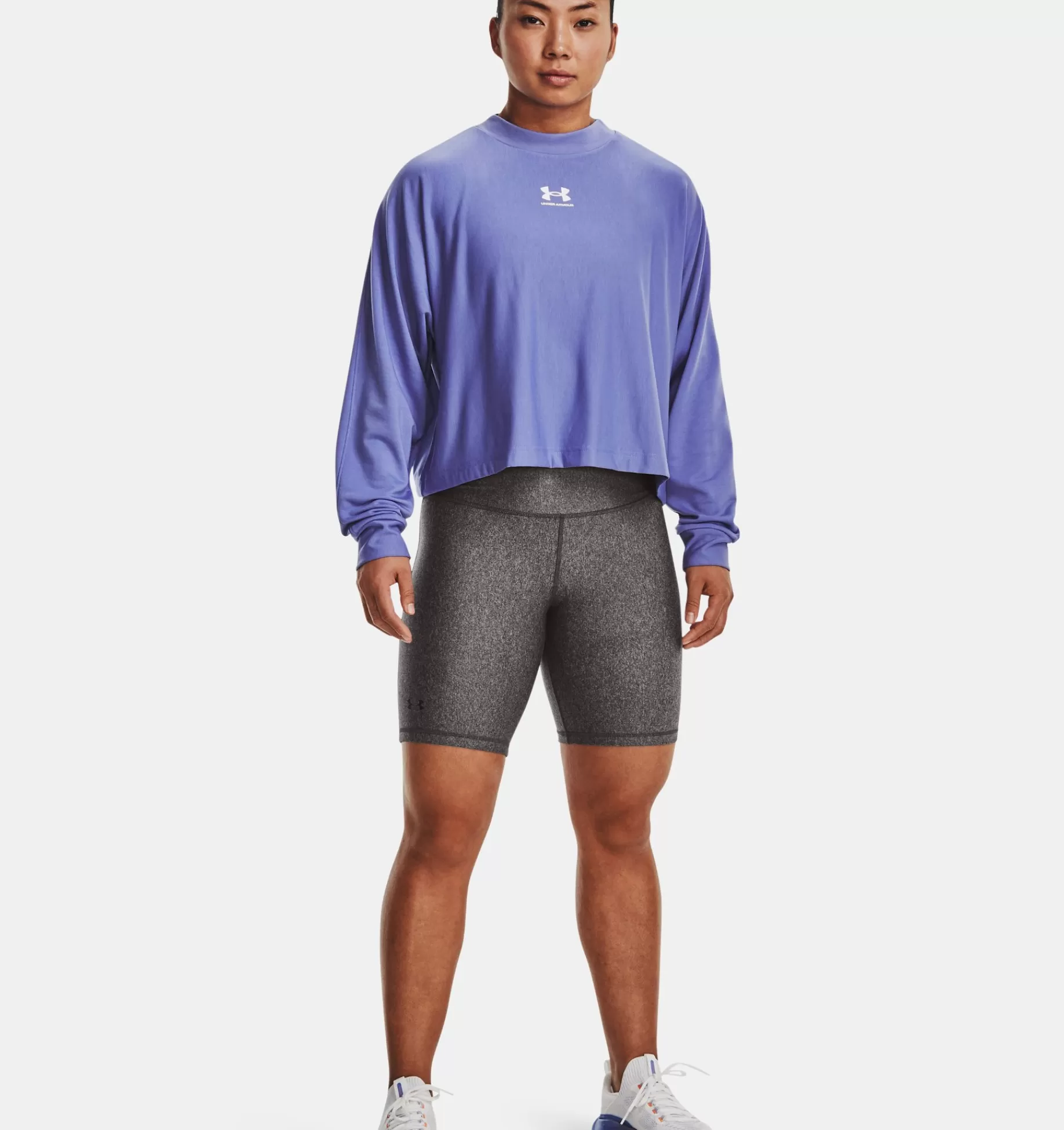 Femmes Under Armour Hauts<Haut A Col Ras Du Cou Oversize Uarival Terry Pour Femme