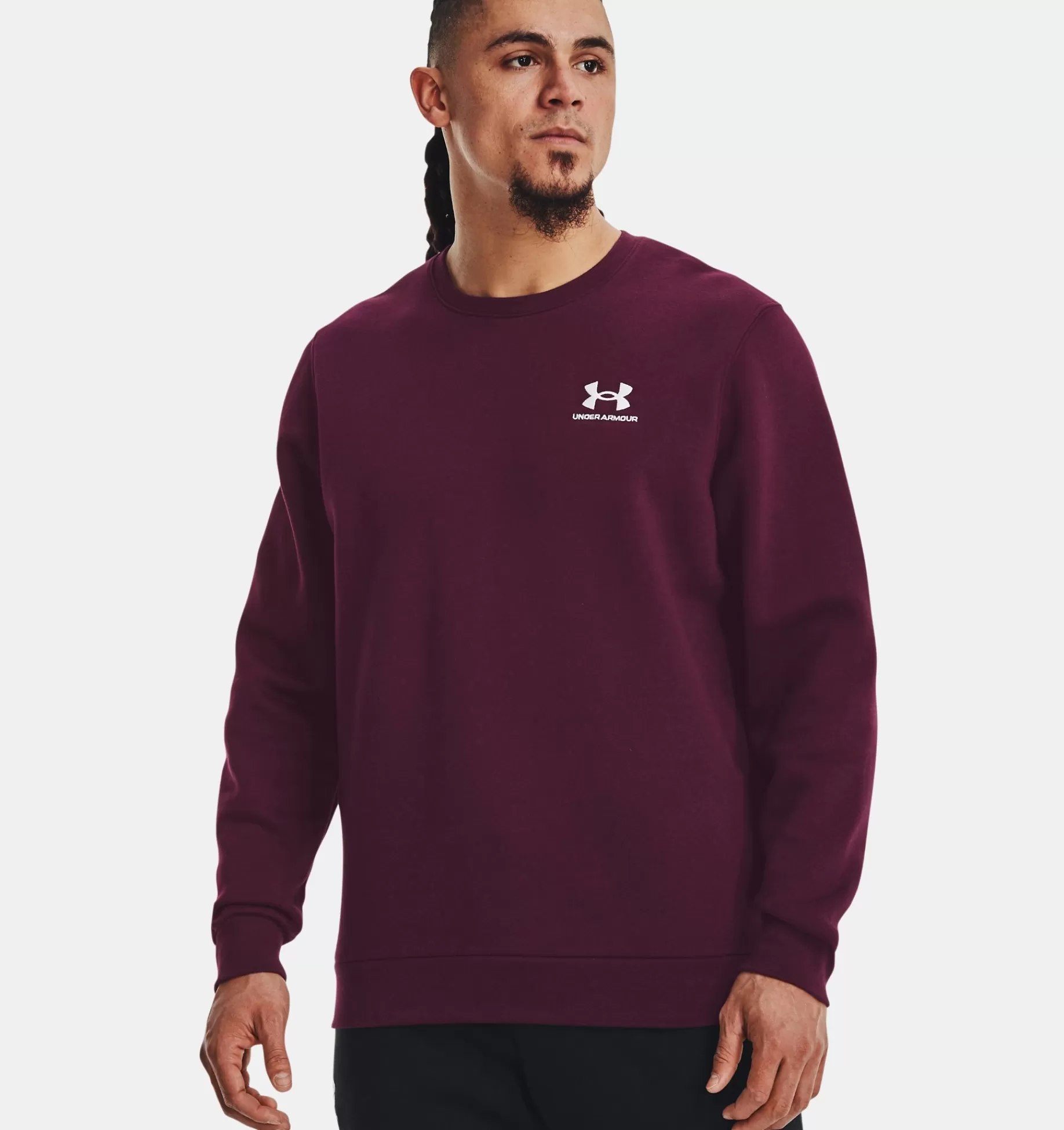 Hommes Under Armour Hauts<Haut A Col Ras Du Cou Ua Essential Fleece Pour Homme