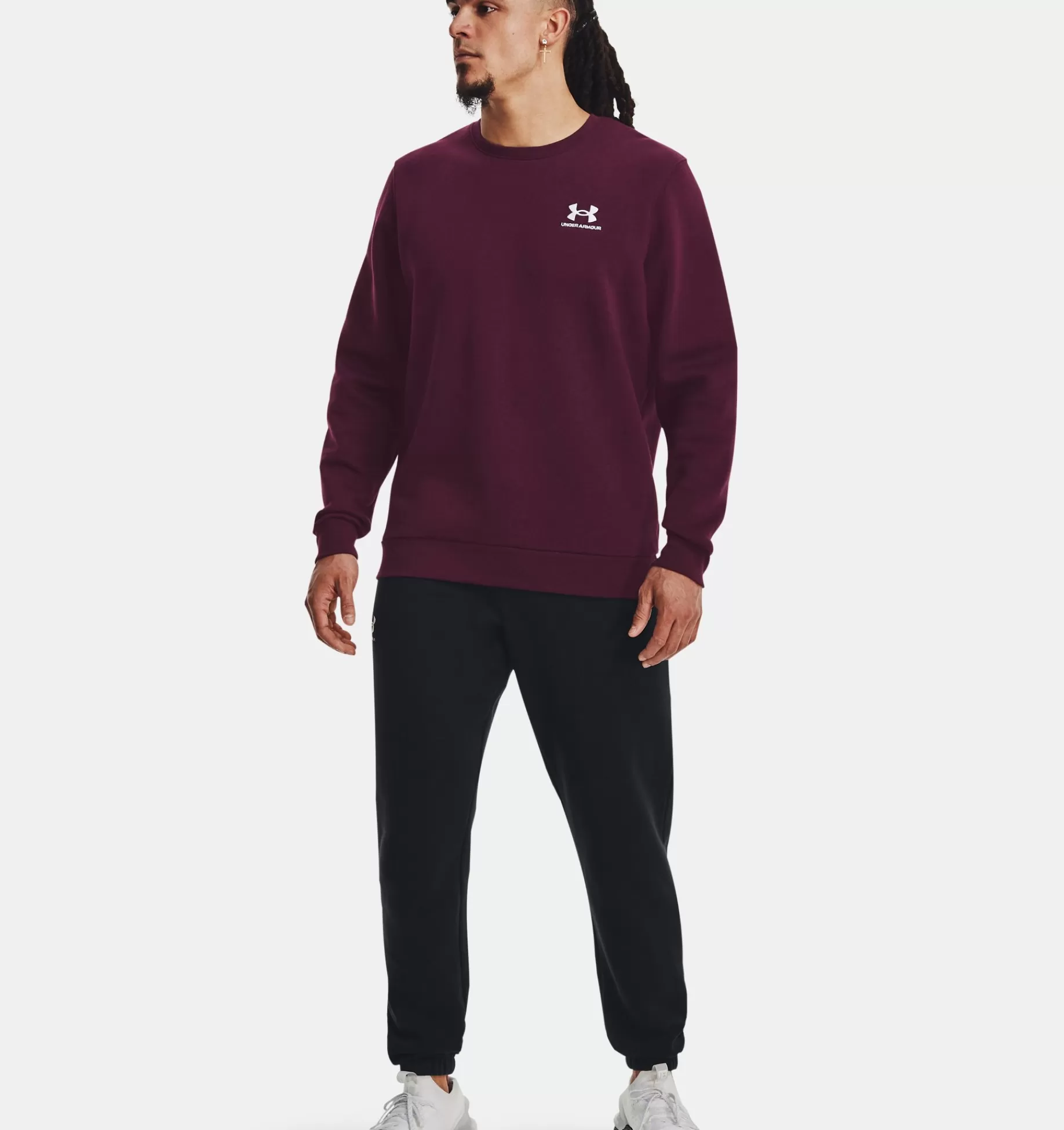 Hommes Under Armour Hauts<Haut A Col Ras Du Cou Ua Essential Fleece Pour Homme