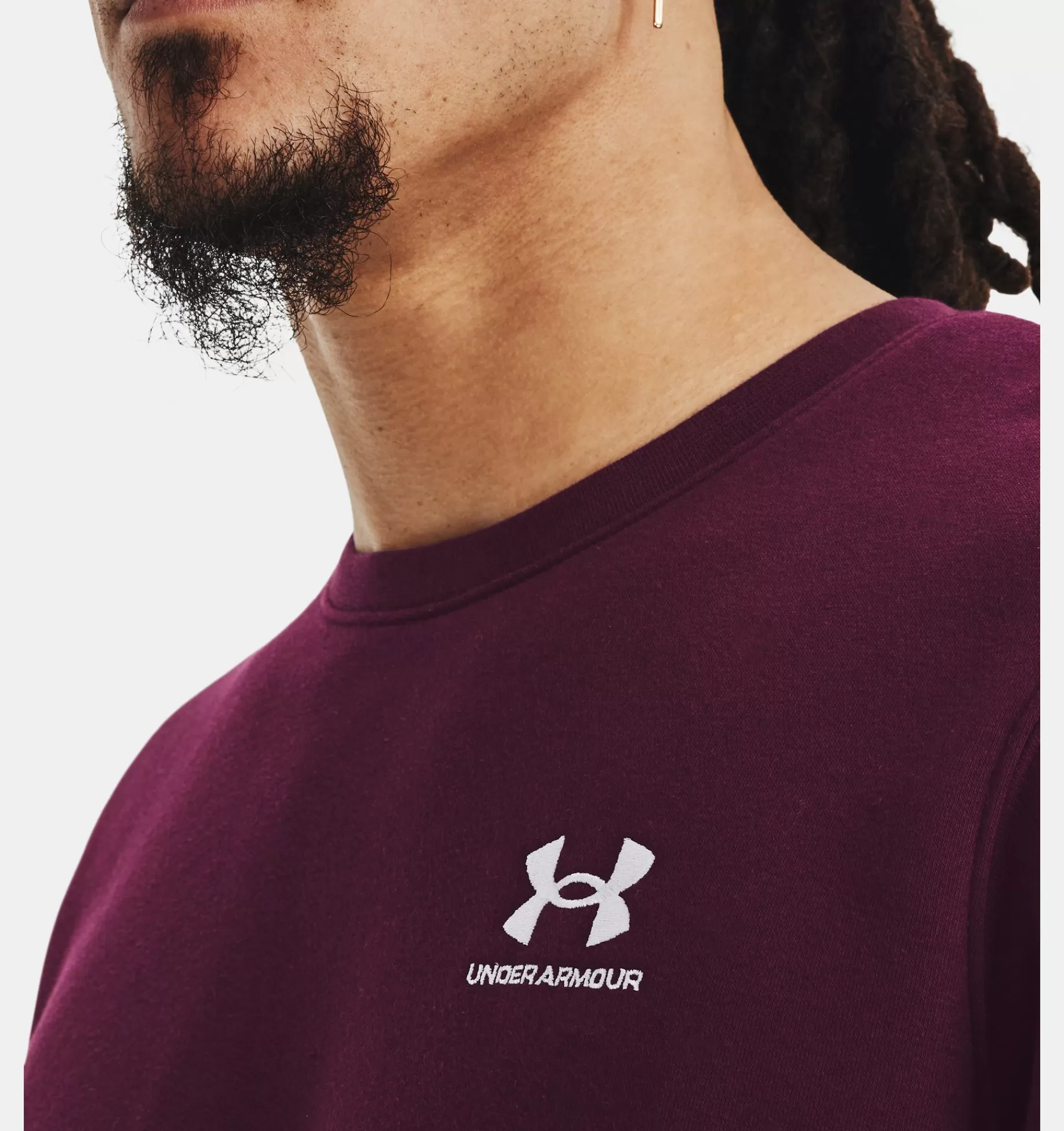 Hommes Under Armour Hauts<Haut A Col Ras Du Cou Ua Essential Fleece Pour Homme