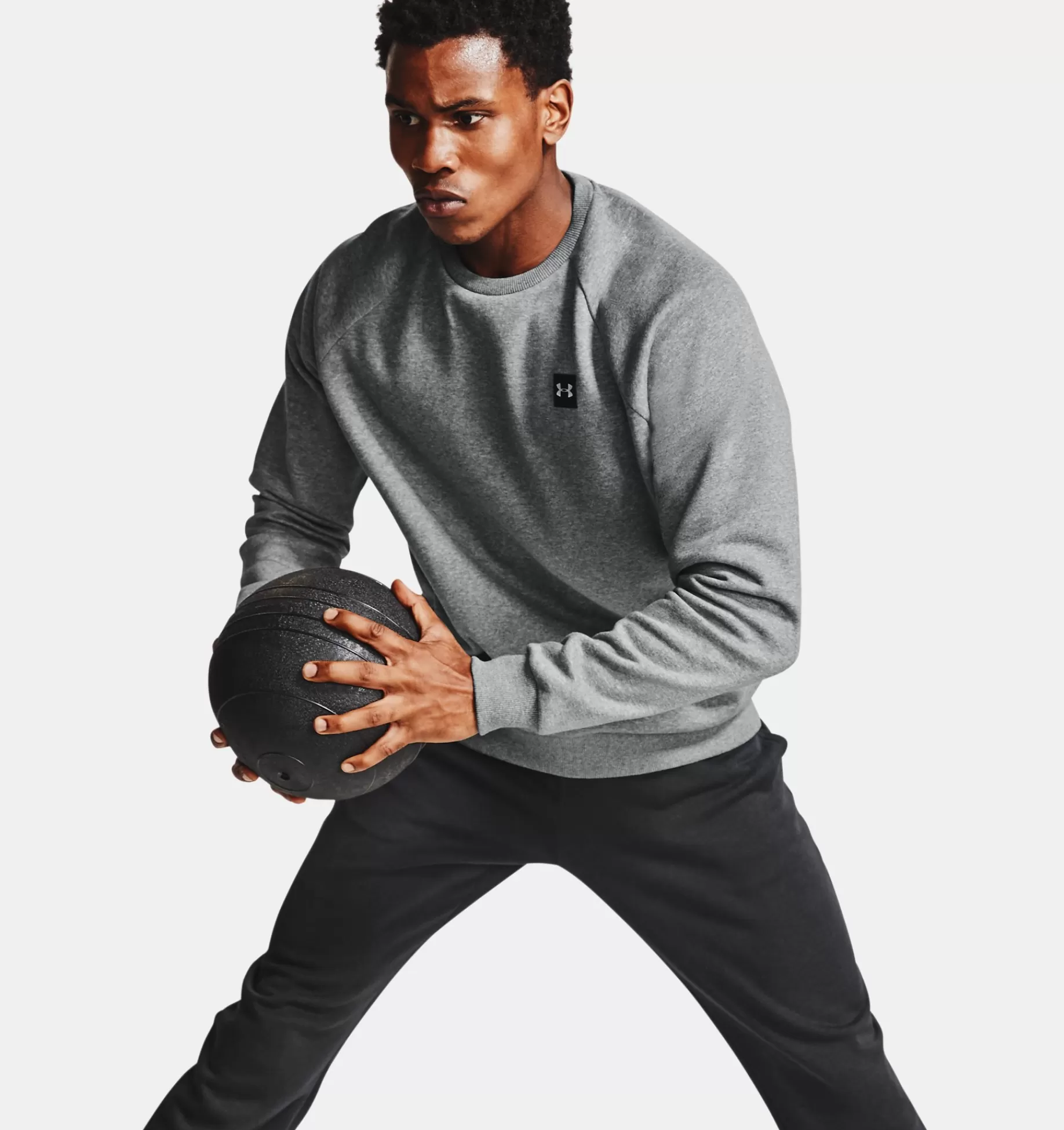 Hommes Under Armour Hauts<Haut A Col Ras Du Cou Ua Rival Fleece Pour Homme