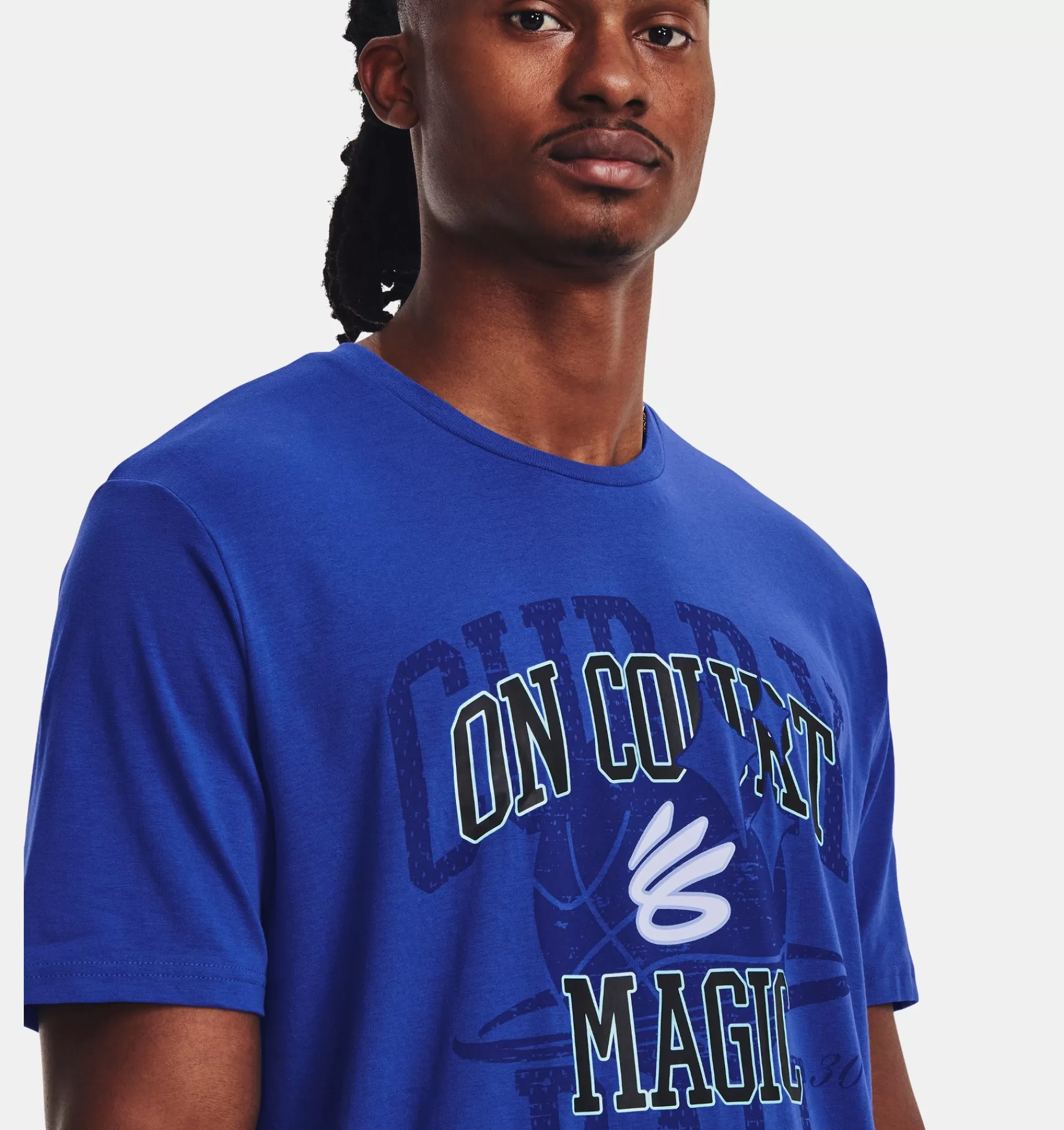 Hommes Under Armour Hauts<Haut A Manches Courtes Curry On Court Magic Pour Homme