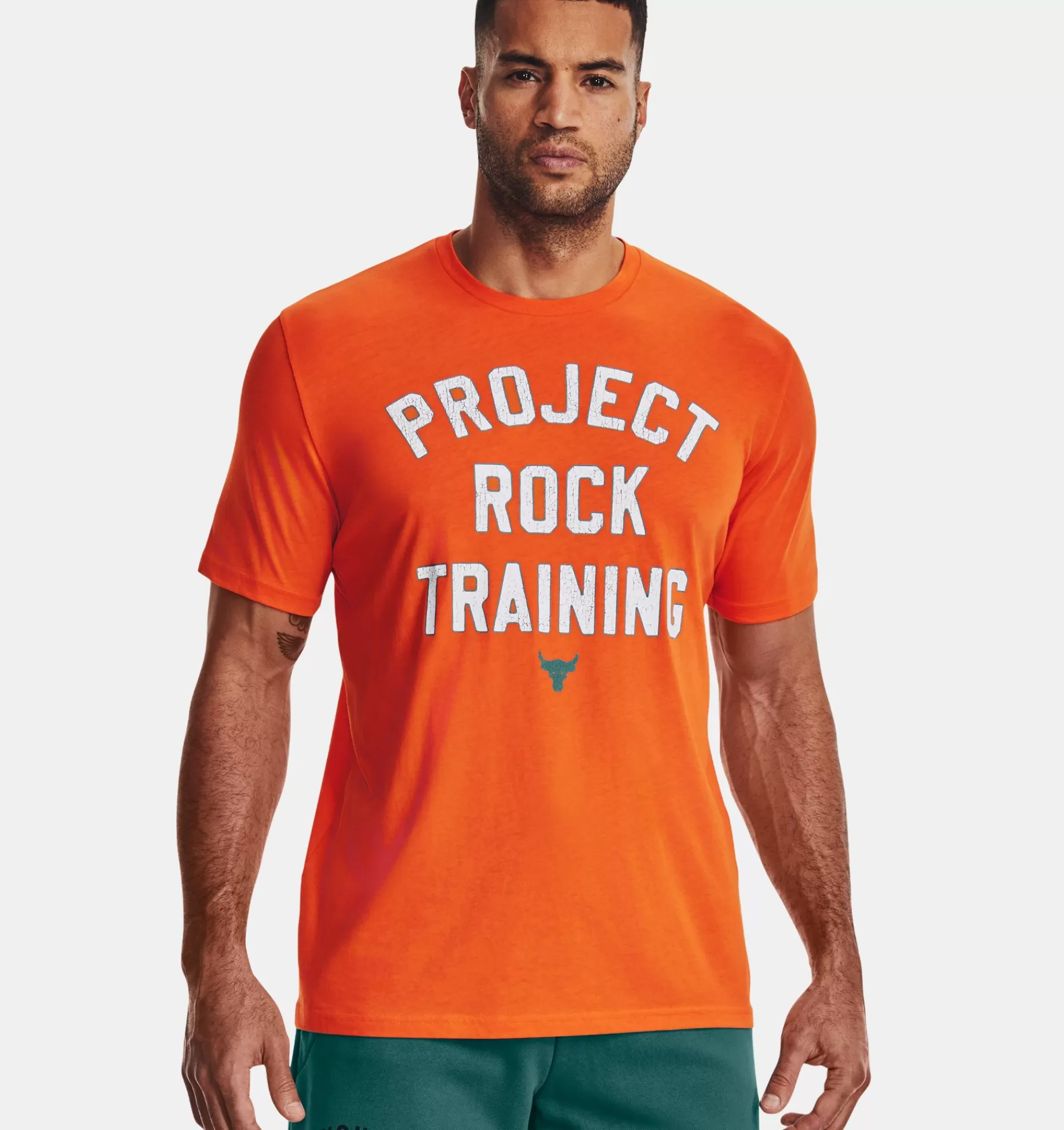 Hommes Under Armour Hauts<Haut A Manches Courtes Project Rock Training Pour Homme