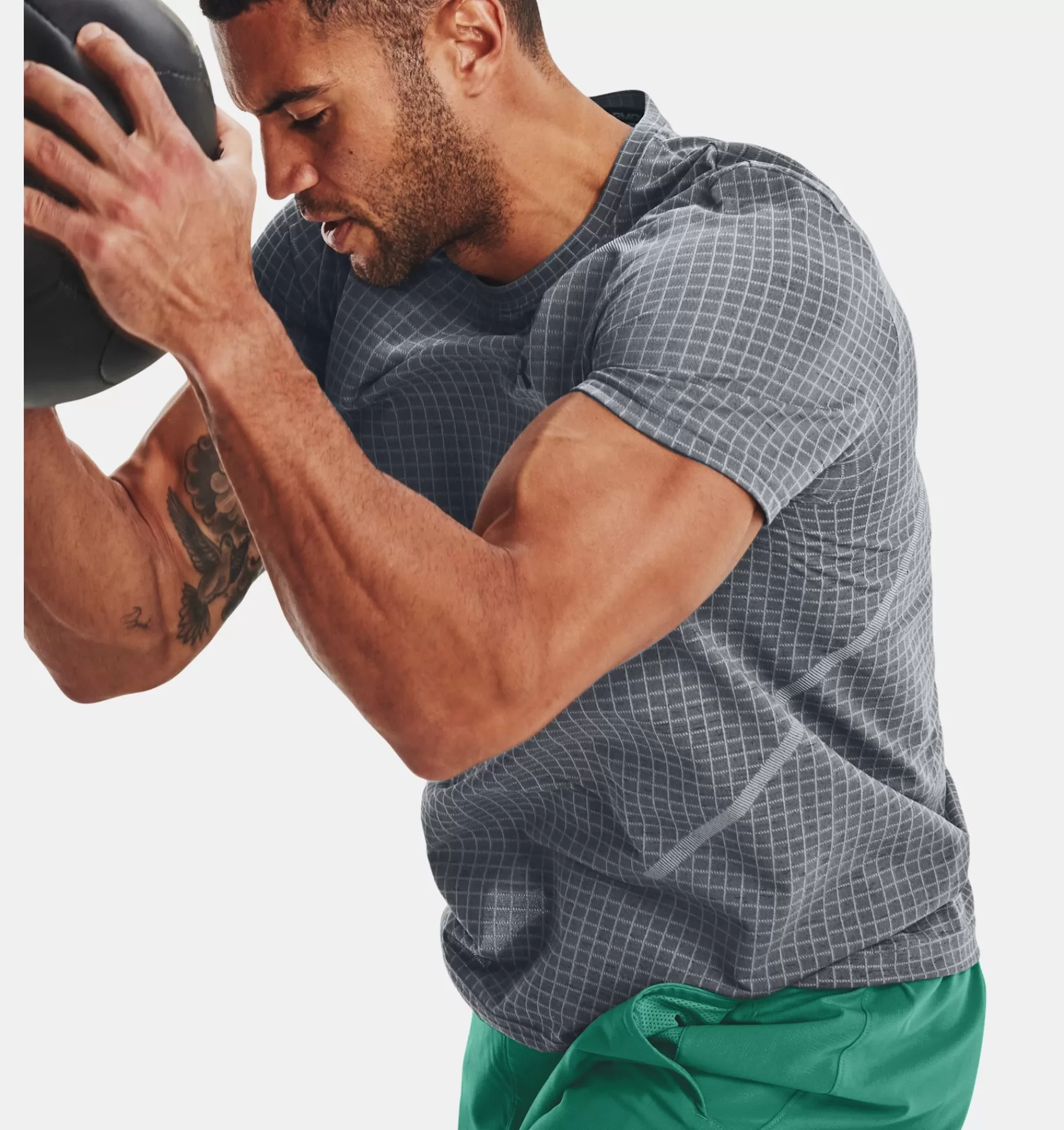 Hommes Under Armour Hauts<Haut A Manches Courtes Ua Seamless Grid Pour Homme