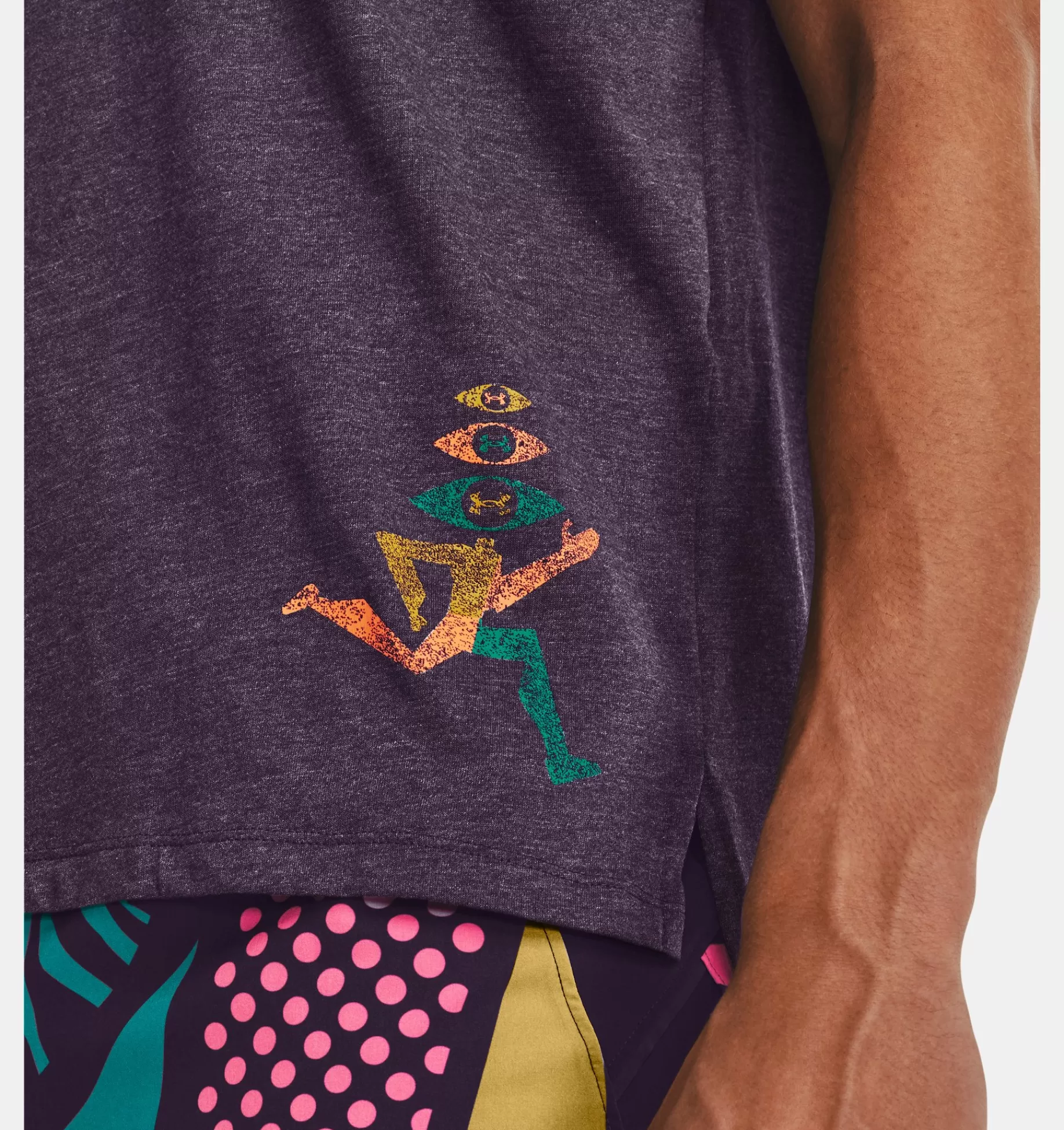 Hommes Under Armour Hauts<Haut A Manches Courtes Ua We Run In Peace Pour Homme