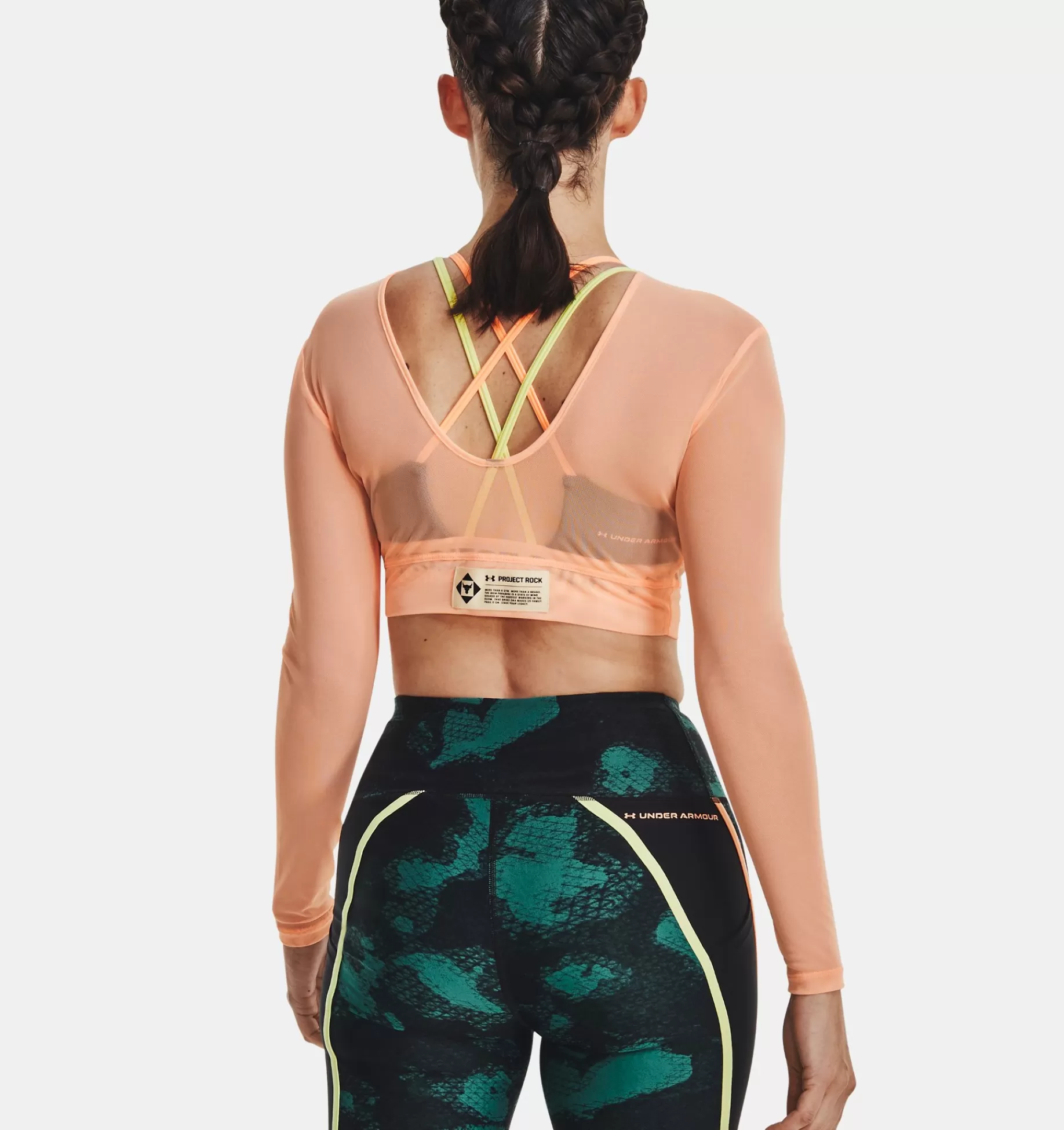 Femmes Under Armour Hauts<Haut A Manches Longues Project Rock Sheer Mesh Pour Femme