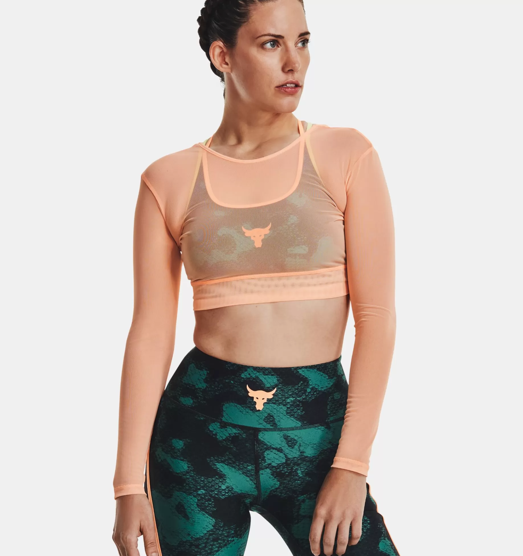Femmes Under Armour Hauts<Haut A Manches Longues Project Rock Sheer Mesh Pour Femme