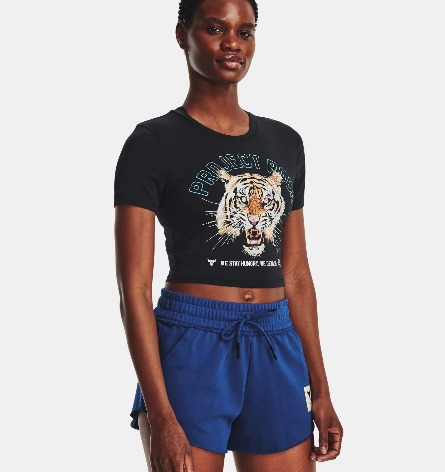 Femmes Under Armour Hauts<Haut Court A Manches Courtes Project Rock Stay Hungry Pour Femme