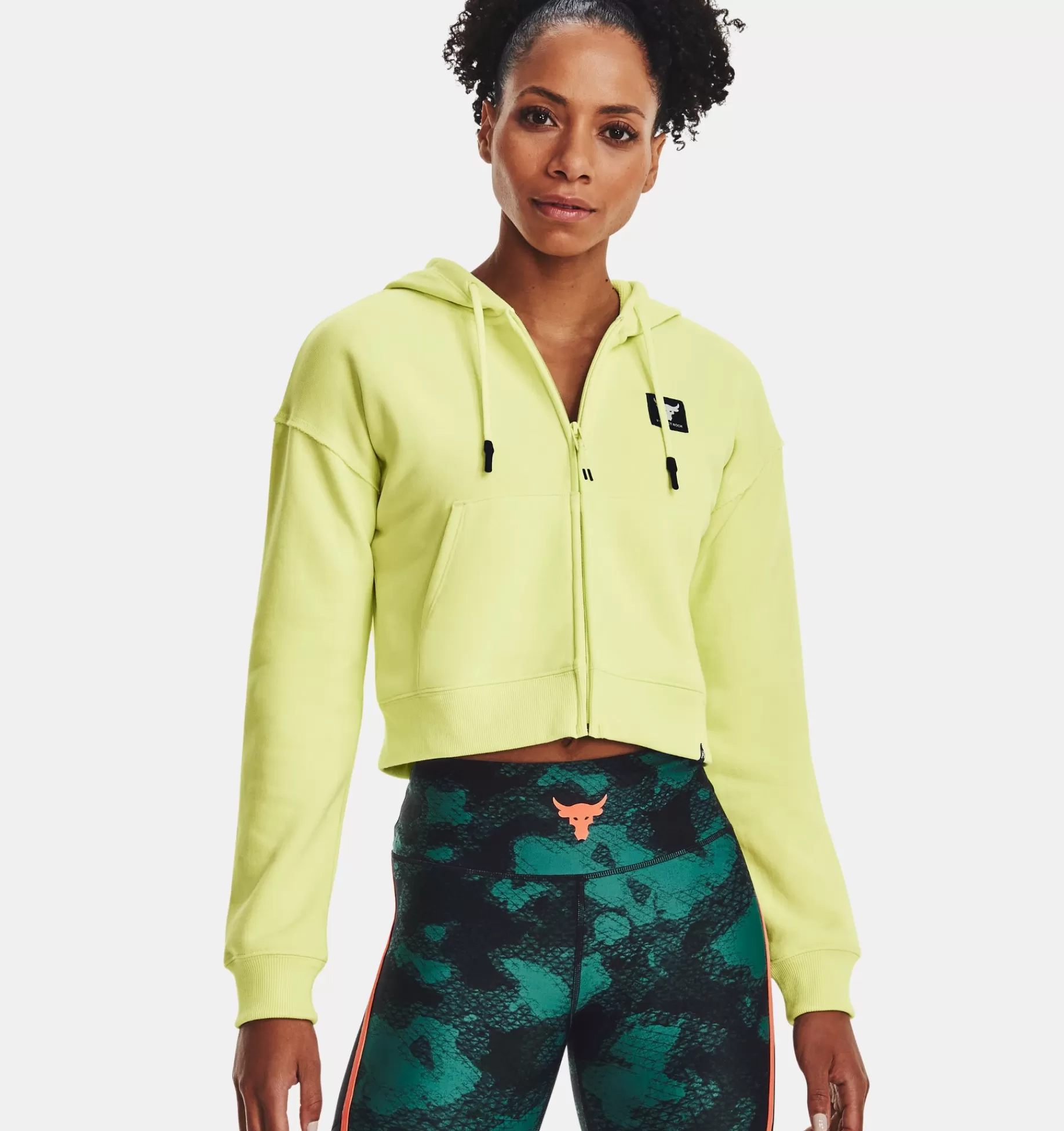 Femmes Under Armour Hauts<Haut Entierement Zippe En Polaire Epais Project Rock Pour Femme