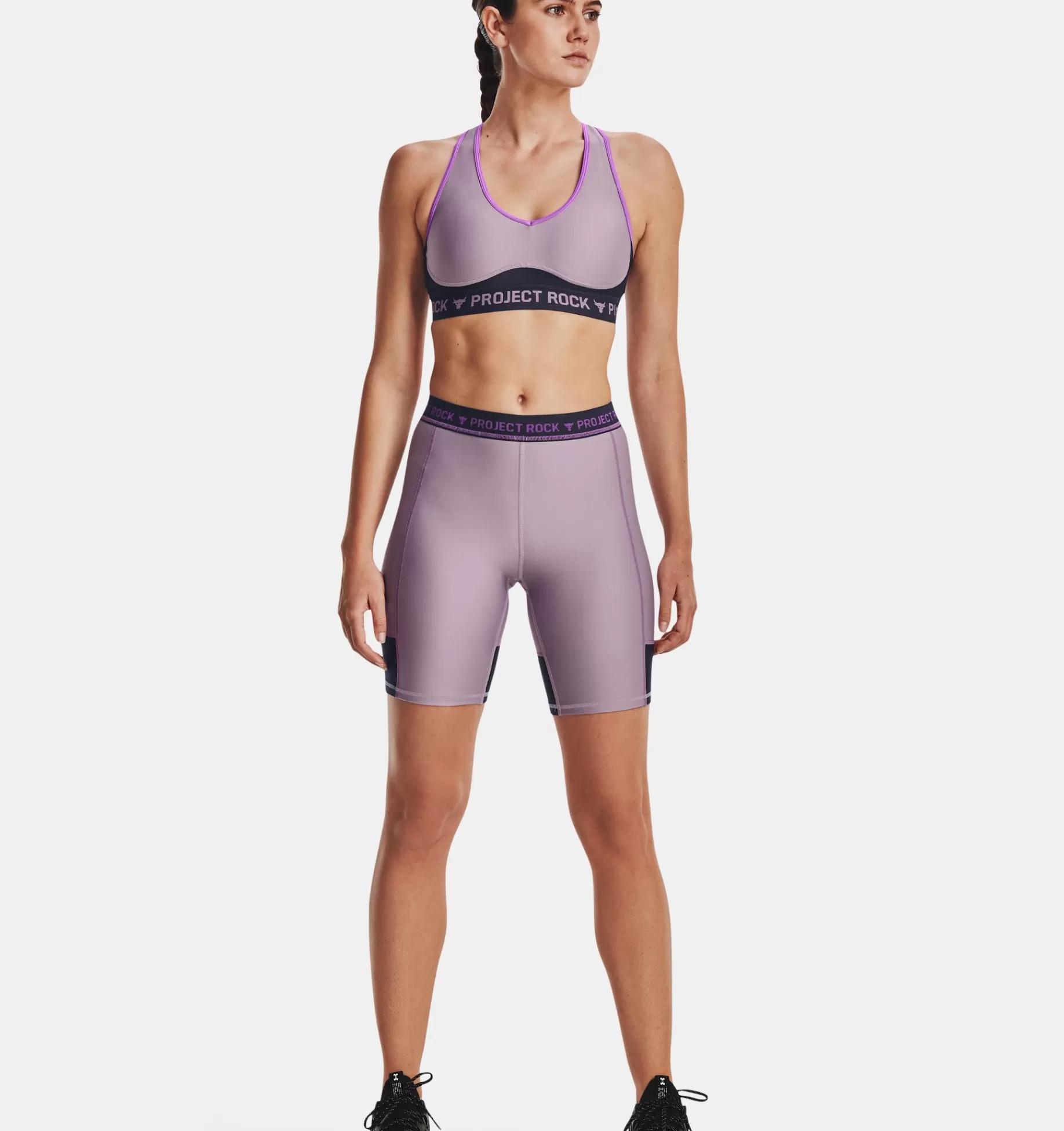 Femmes Under Armour Bas<Short Cycliste Project Rock Pour Femmes