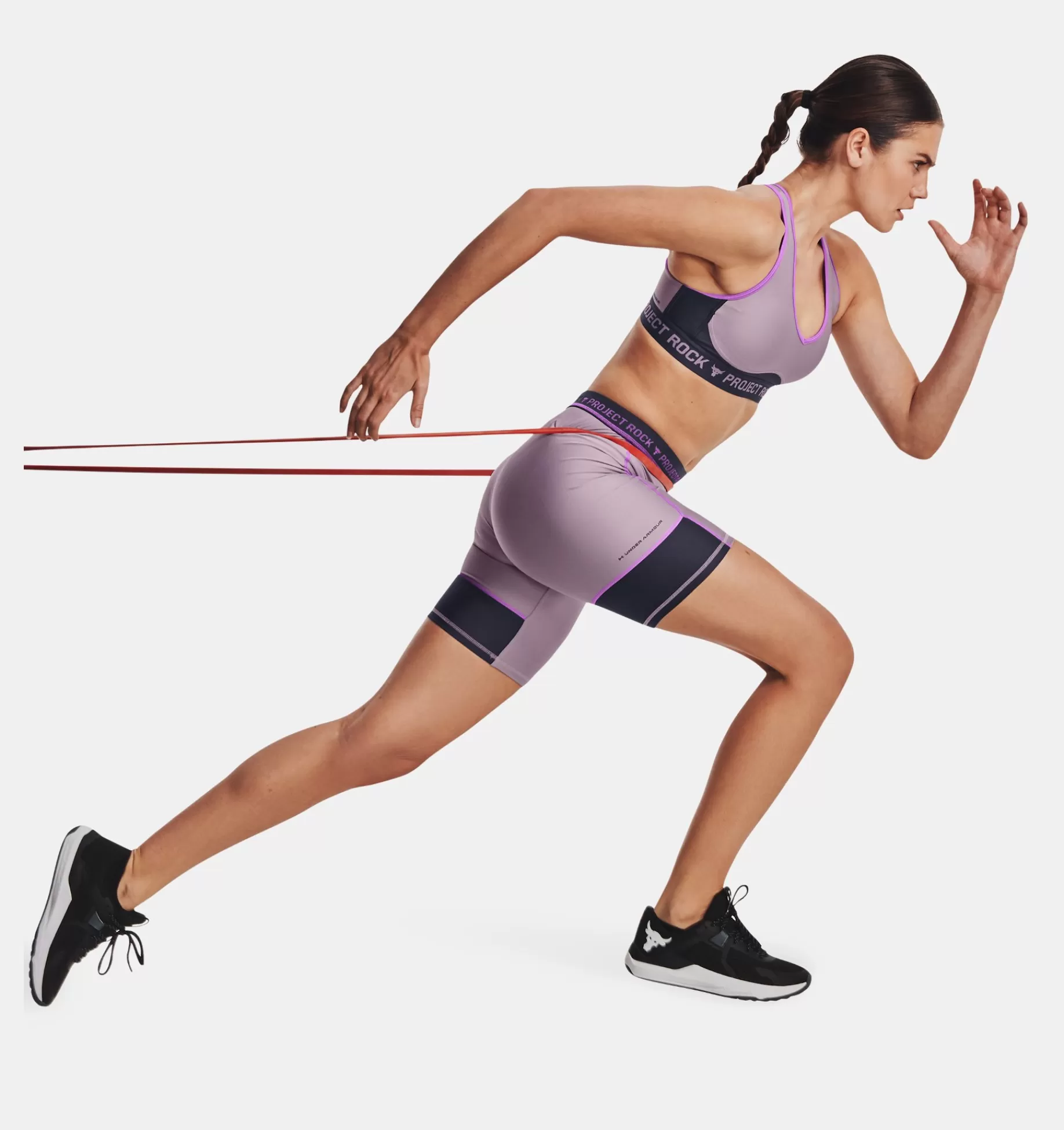 Femmes Under Armour Bas<Short Cycliste Project Rock Pour Femmes