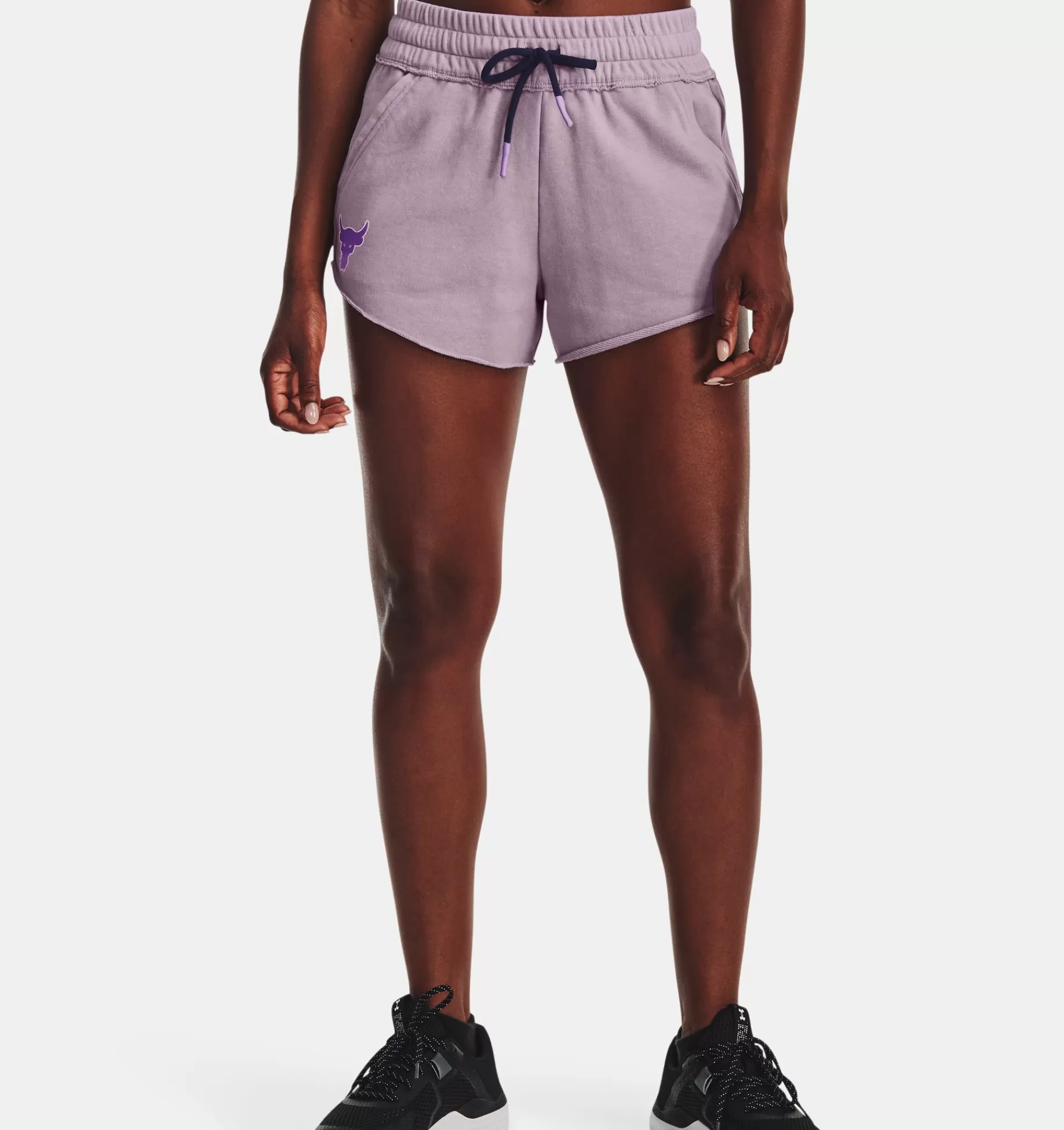 Femmes Under Armour Bas<Short En Molleton Project Rock Rival Disrupt Pour Femmes