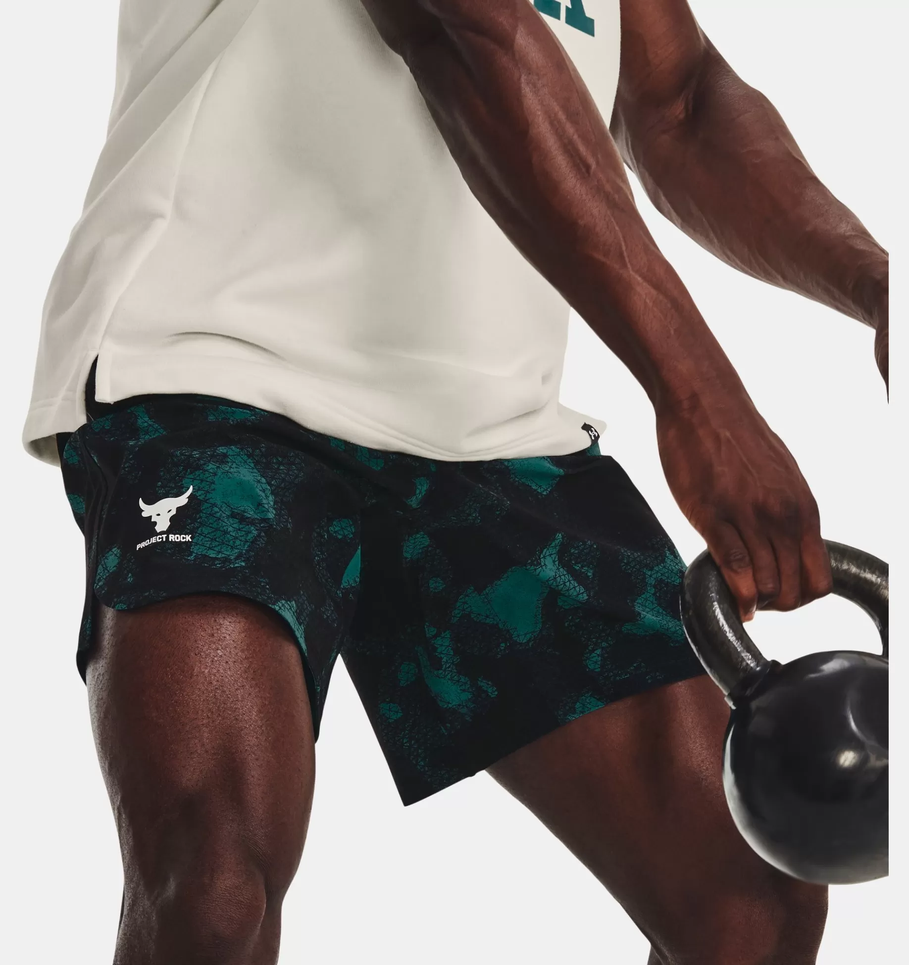 Hommes Under Armour Bas<Short Imprime Et Tisse Project Rock Pour Homme