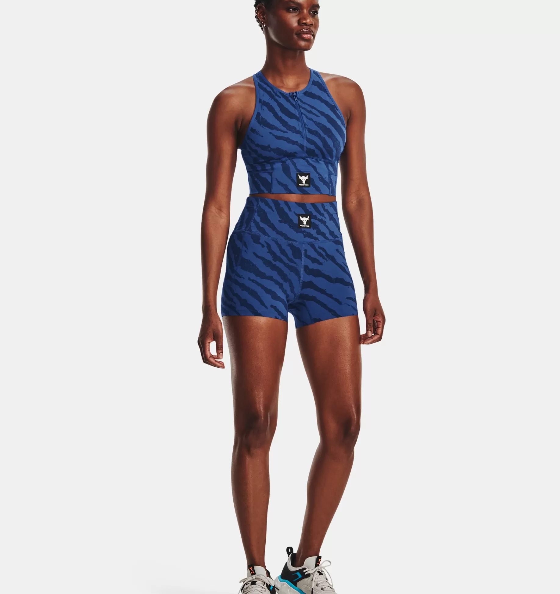 Femmes Under Armour Bas<Short Imprime Project Rock Meridian Training Ground Pour Femme