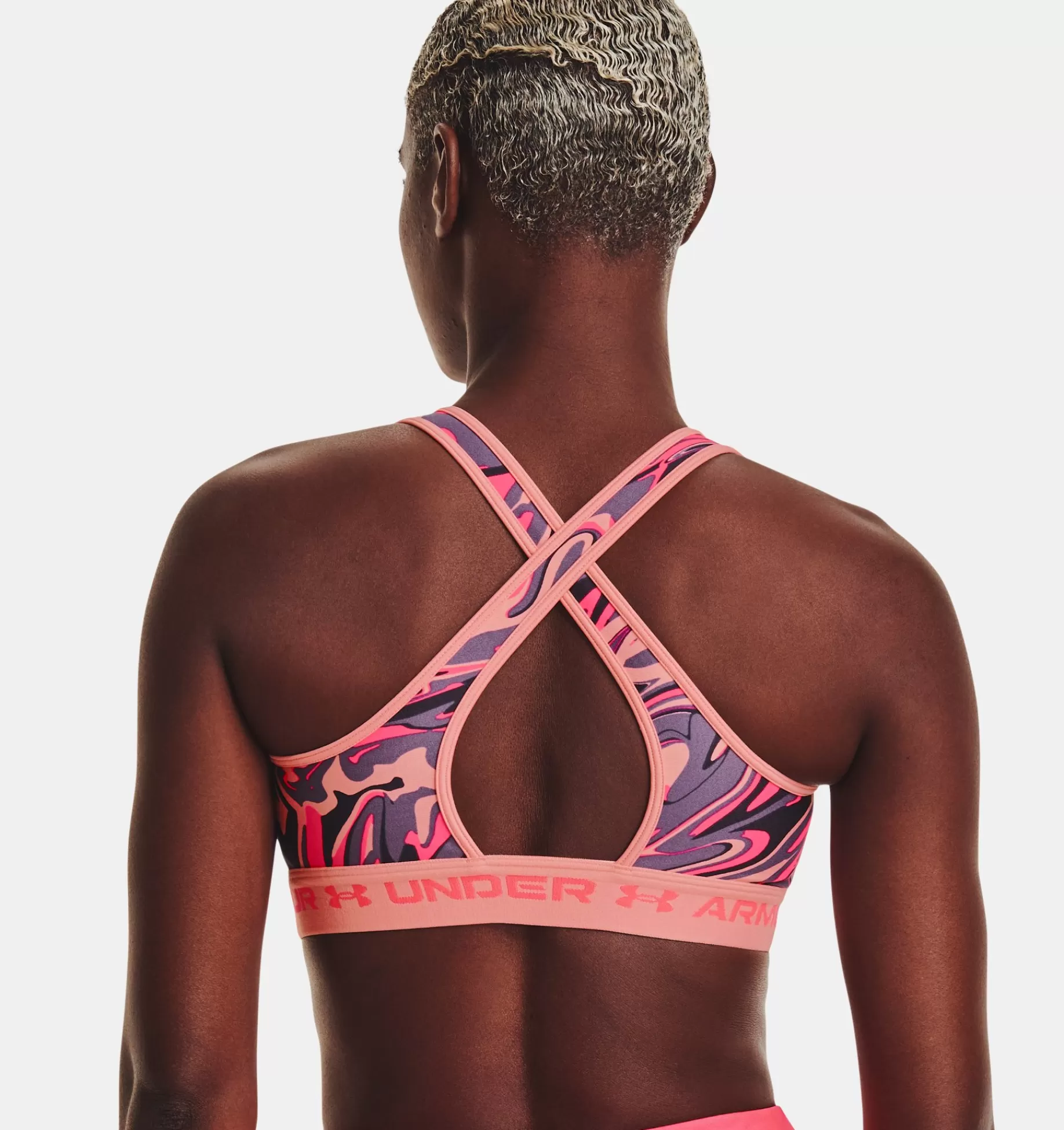Femmes Under Armour Soutiens-Gorge De Sport<Soutien-Gorge De Sport Ua Mid Print A Bretelles Croisees Pour Femme