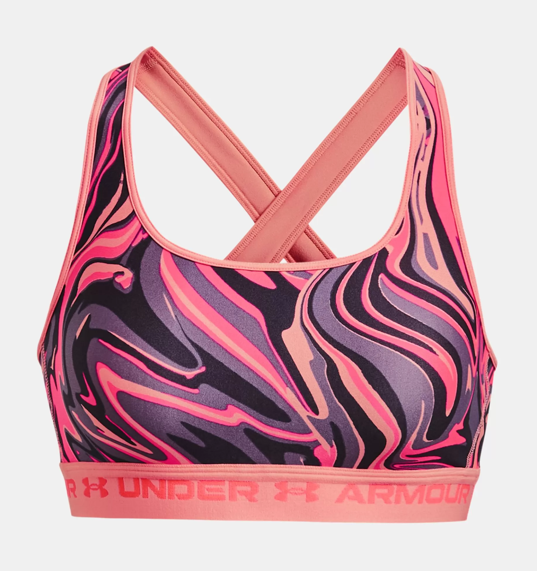Femmes Under Armour Soutiens-Gorge De Sport<Soutien-Gorge De Sport Ua Mid Print A Bretelles Croisees Pour Femme