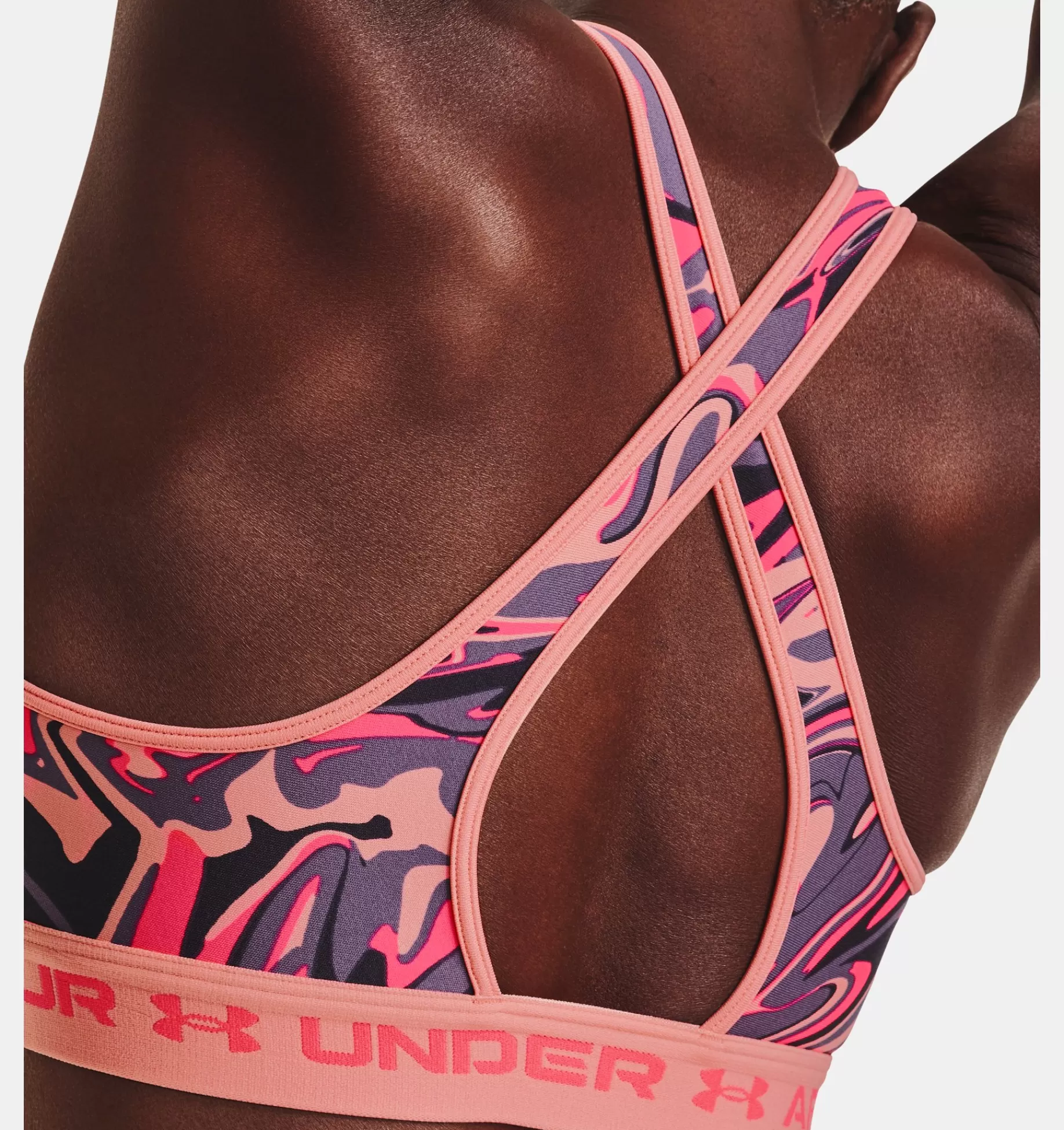 Femmes Under Armour Soutiens-Gorge De Sport<Soutien-Gorge De Sport Ua Mid Print A Bretelles Croisees Pour Femme