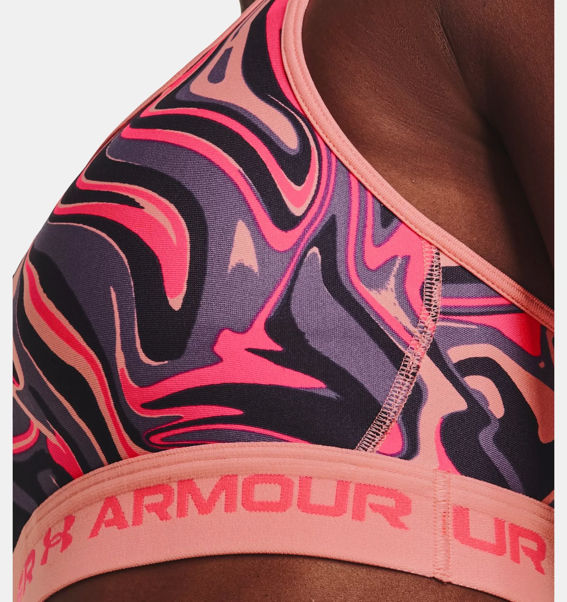 Femmes Under Armour Soutiens-Gorge De Sport<Soutien-Gorge De Sport Ua Mid Print A Bretelles Croisees Pour Femme