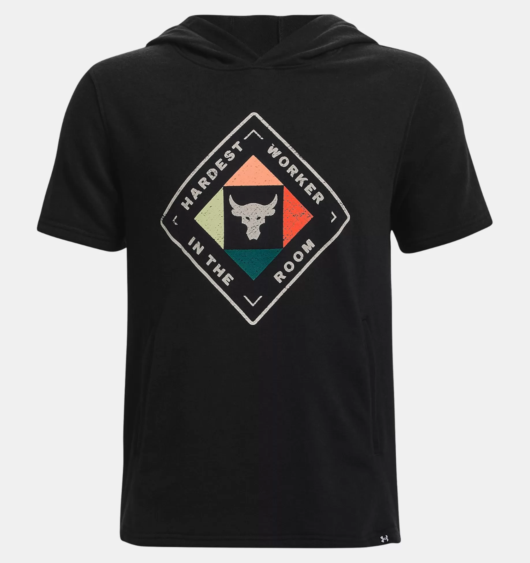 Garçons Under Armour Hauts<Sweat A Capuche Et Manches Courtes Project Rock Hardest Worker Pour Garcon