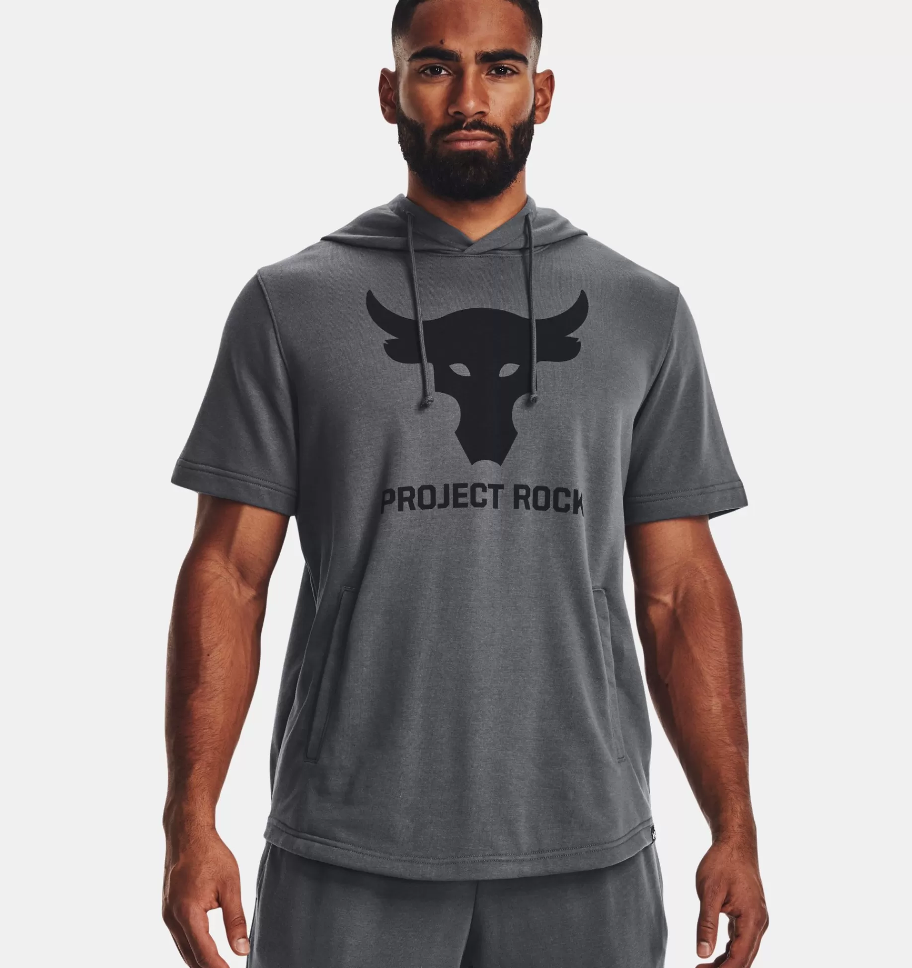 Hommes Under Armour Hauts<Sweat A Capuche Et Manches Courtes Project Rock Terry Pour Homme