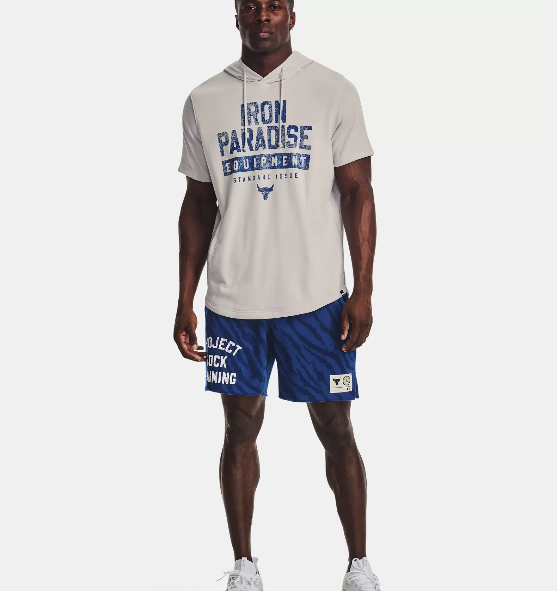 Hommes Under Armour Hauts<Sweat A Capuche Et Manches Courtes Project Rock Terry Pour Homme
