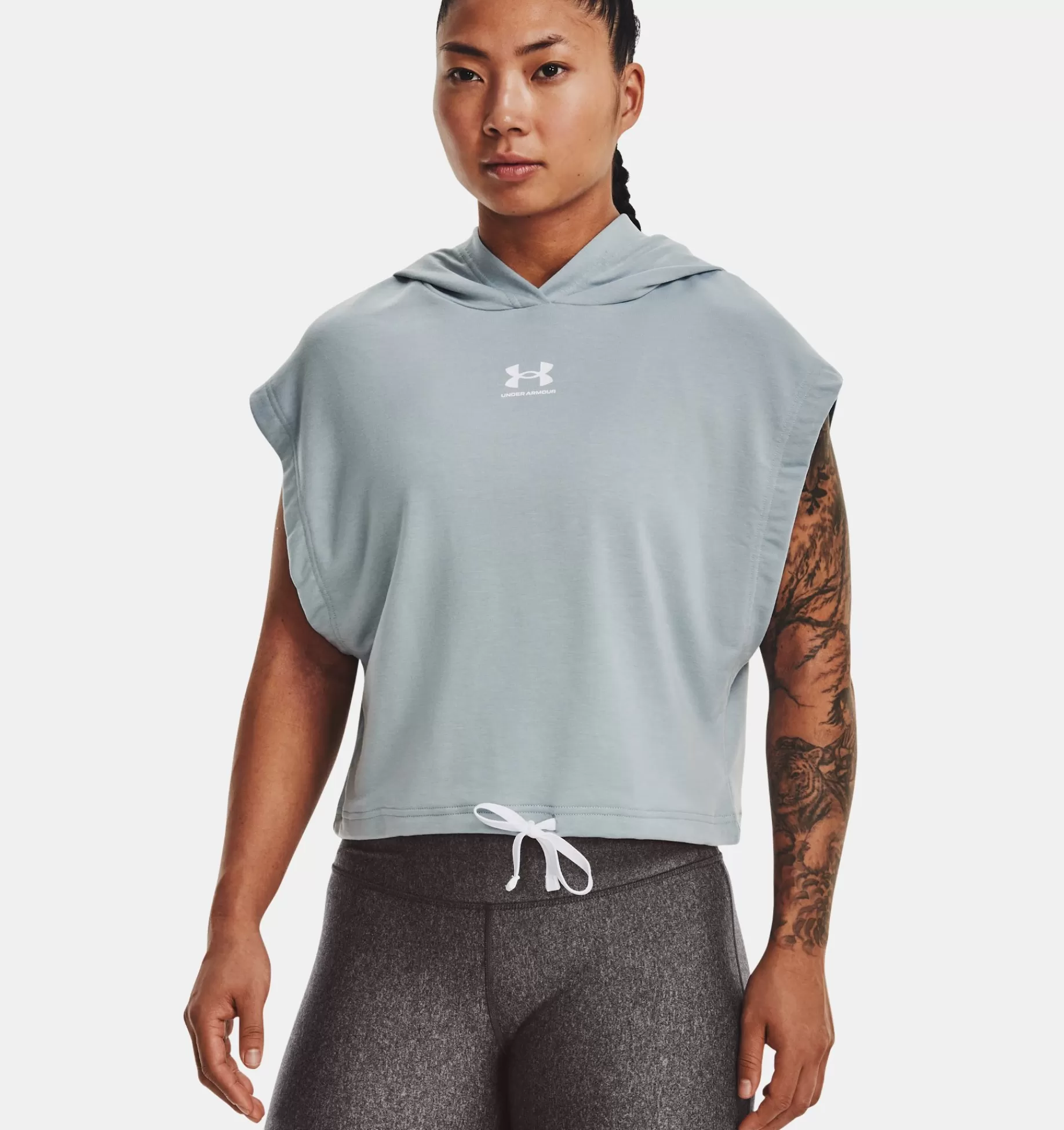 Femmes Under Armour Hauts<Sweat A Capuche Et Manches Courtes Ua Rival Terry Pour Femme