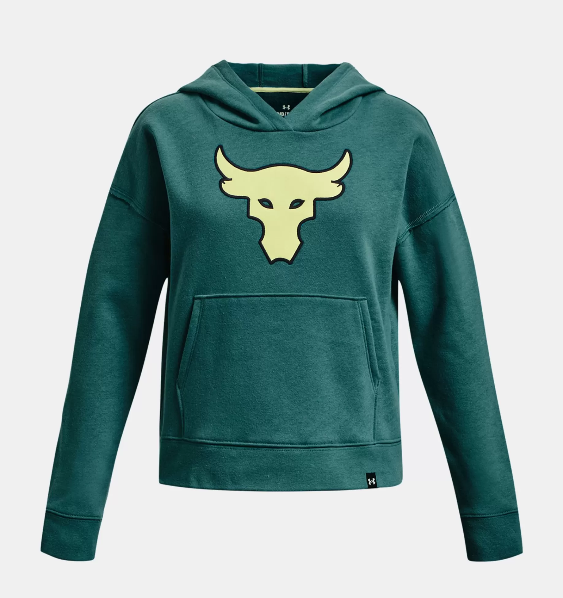 Filles Under Armour Hauts<Sweat A Capuche Project Rock Heavyweight Terry Brahma Bull Pour Fille
