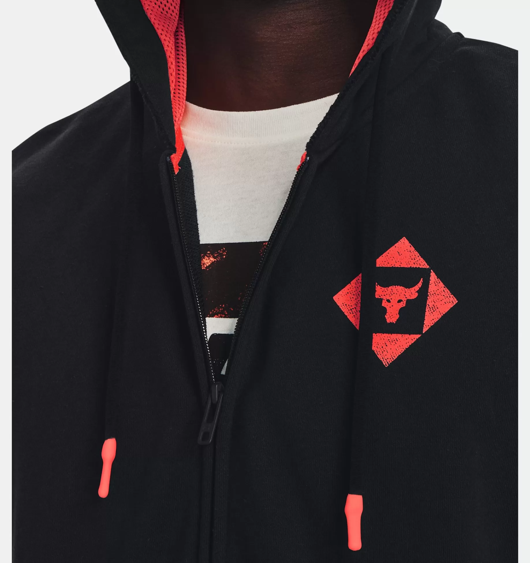 Hommes Under Armour Hauts<Sweat A Capuche Sans Manches Entierement Zippe En Polaire Epais Project Rock Pour Homme