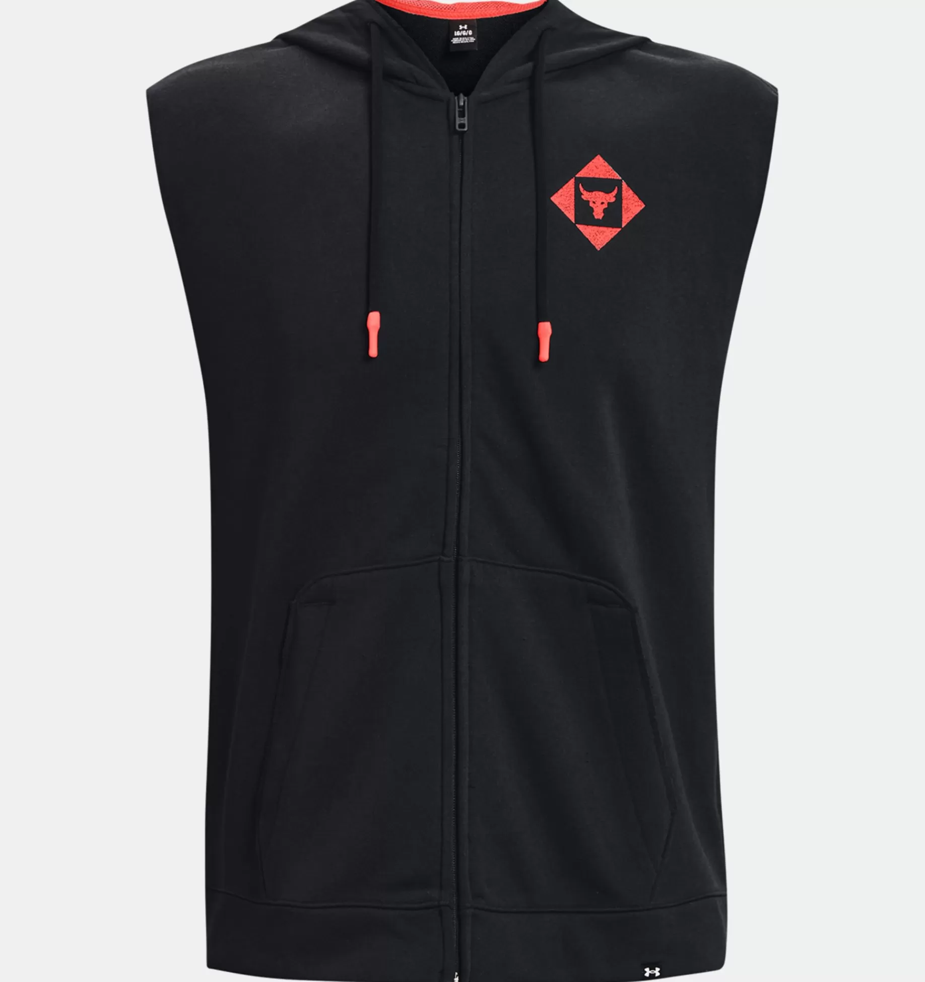 Hommes Under Armour Hauts<Sweat A Capuche Sans Manches Entierement Zippe En Polaire Epais Project Rock Pour Homme