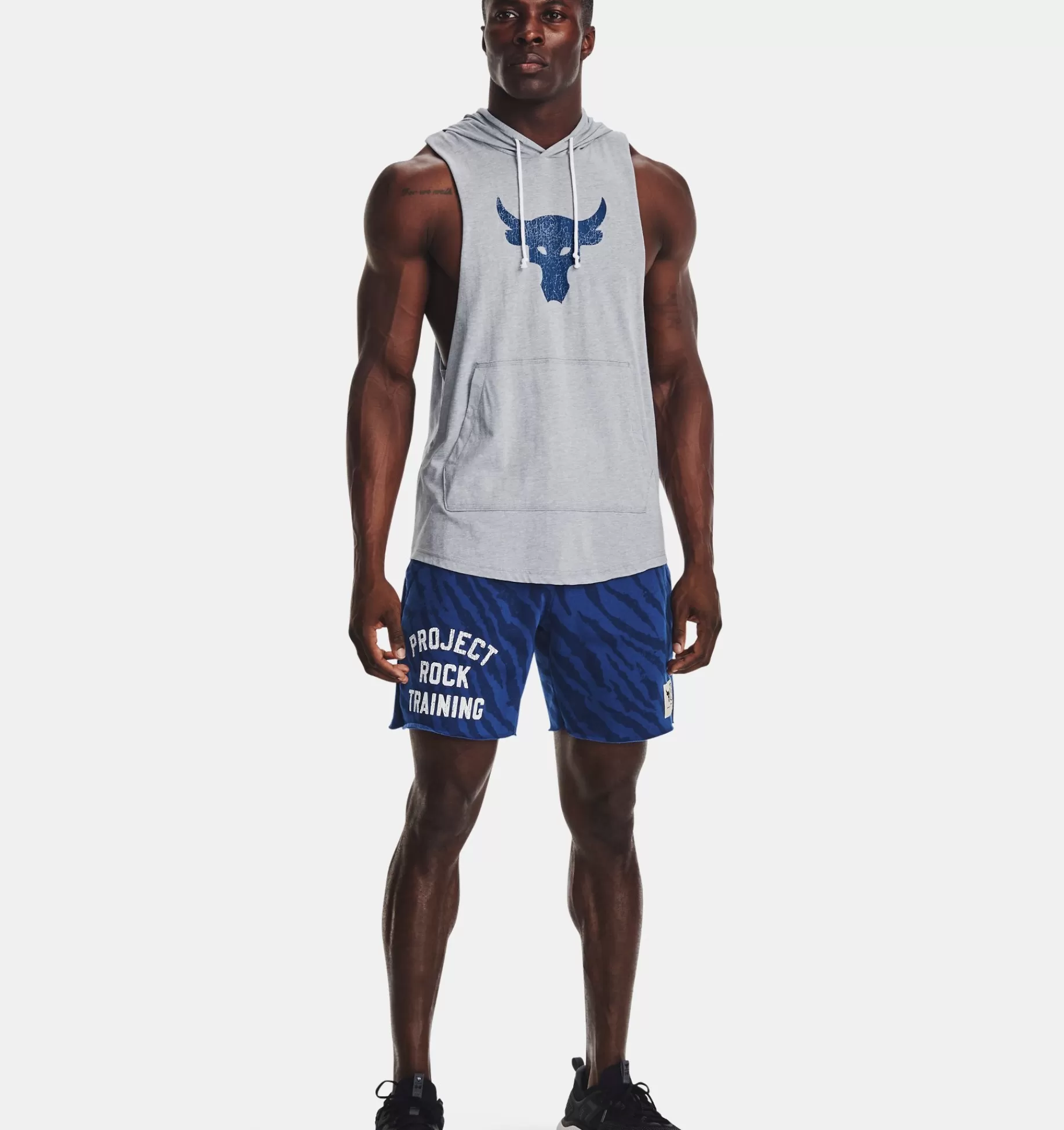 Hommes Under Armour Hauts<Sweat A Capuche Sans Manches Project Rock Bsr Bull Pour Homme