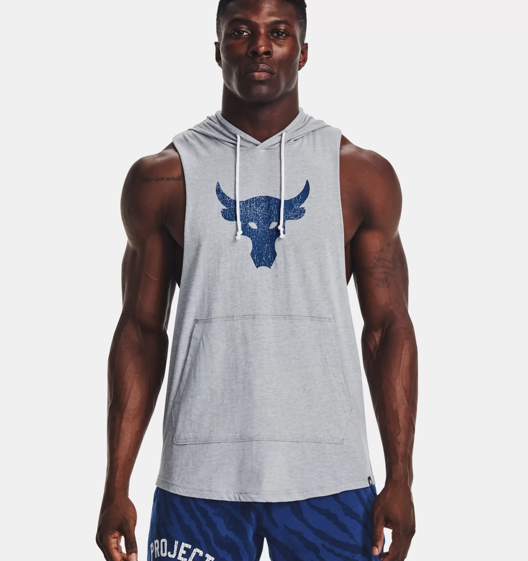 Hommes Under Armour Hauts<Sweat A Capuche Sans Manches Project Rock Bsr Bull Pour Homme