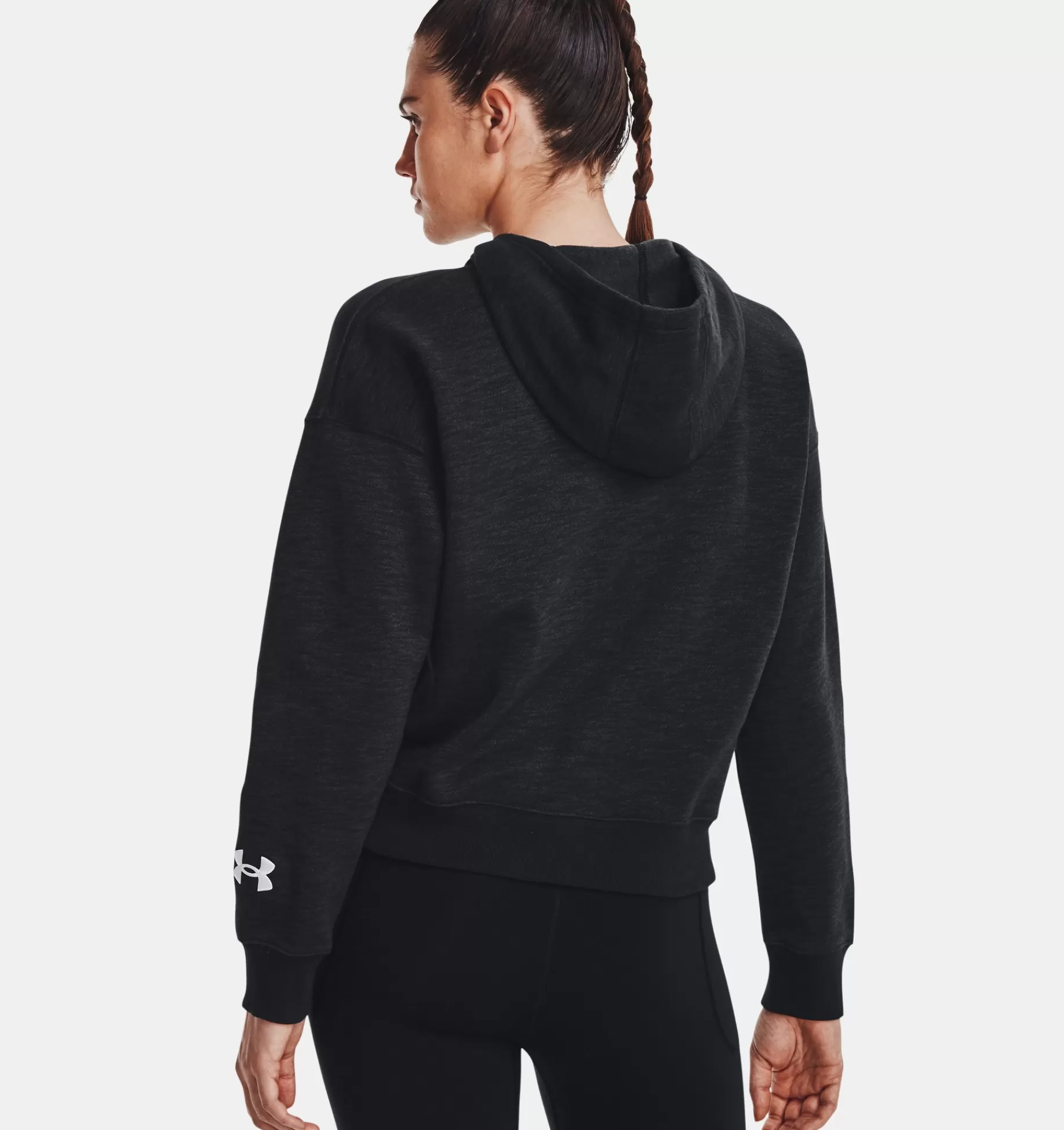 Femmes Under Armour Hauts<Sweat A Capuche Ua Essential Fleece Script Pour Femme