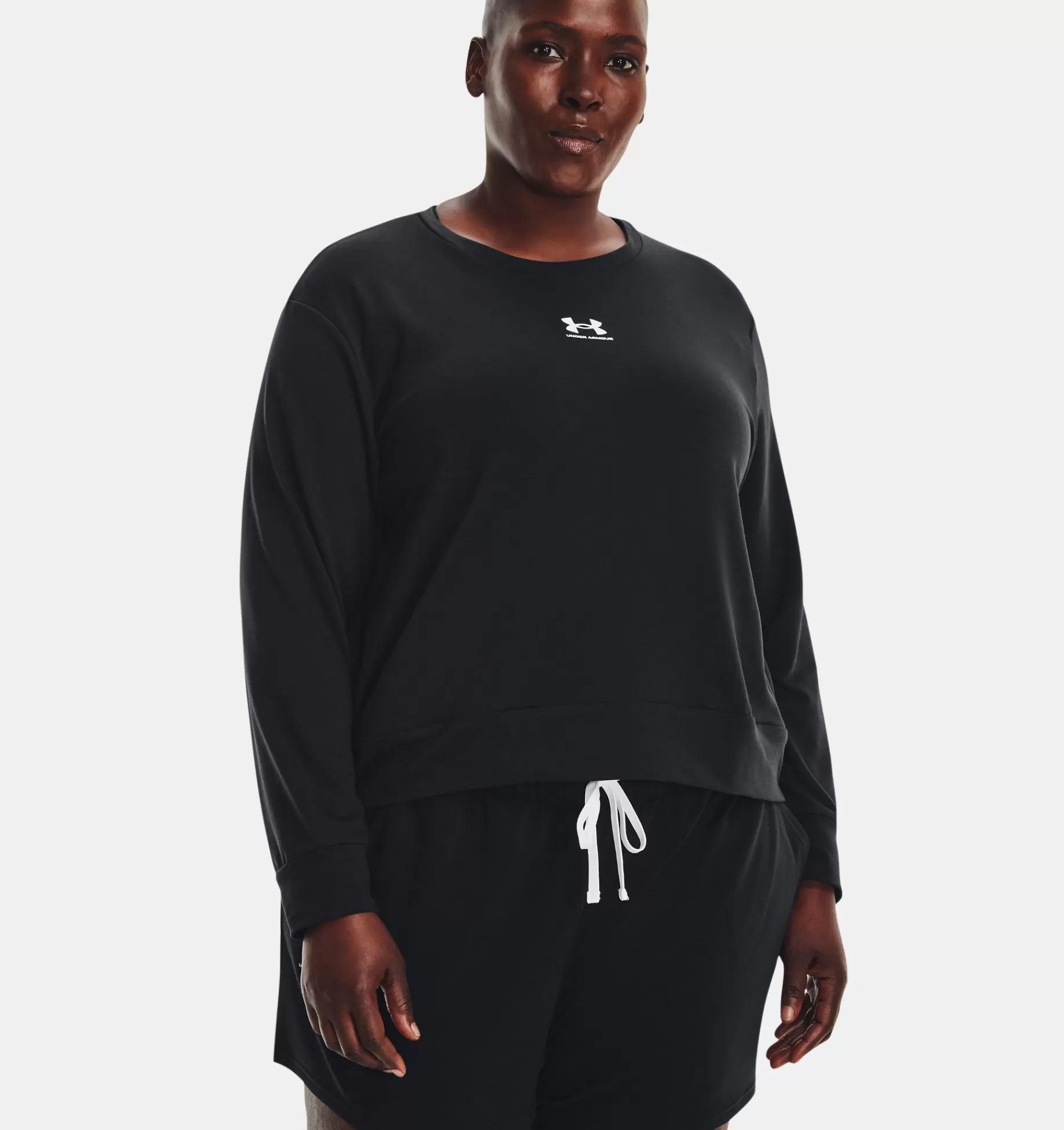 Femmes Under Armour Hauts<Sweat A Col Ras Du Cou Ua Rival Terry Pour Femme