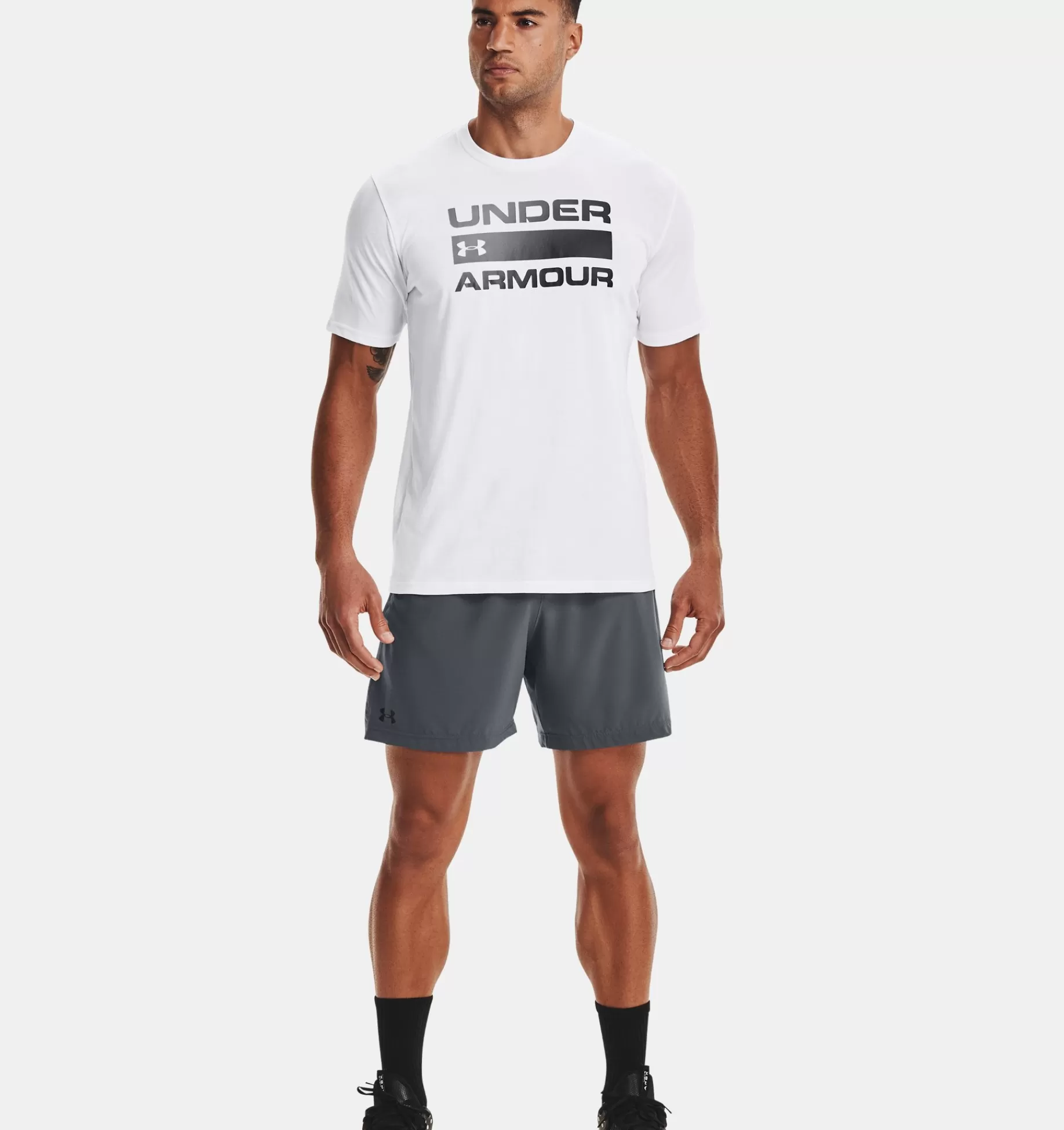 Hommes Under Armour Hauts<Tee-Shirt A Manches Courtes Ua Team Issue Wordmark Pour Homme